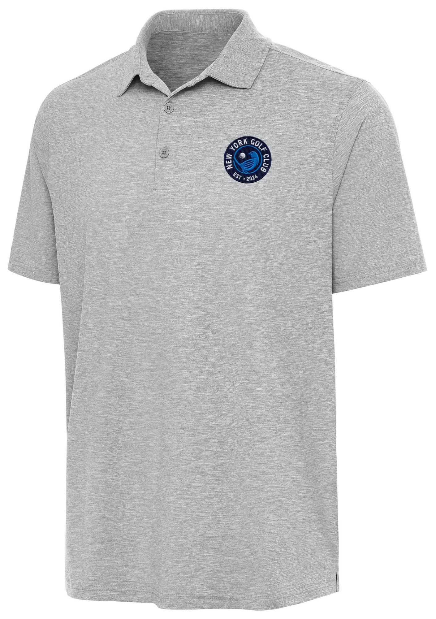 Antigua Men's TGL New York Golf Club Grey Par 3 Polo