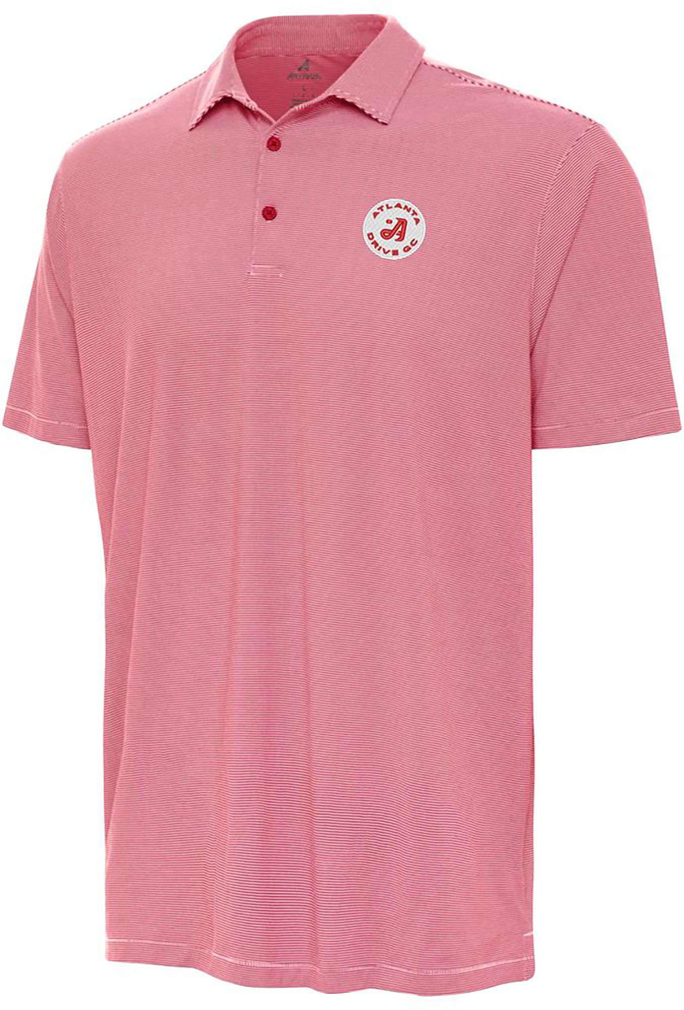 Antigua Men's TGL Atlanta Drive GC Red Twine Polo