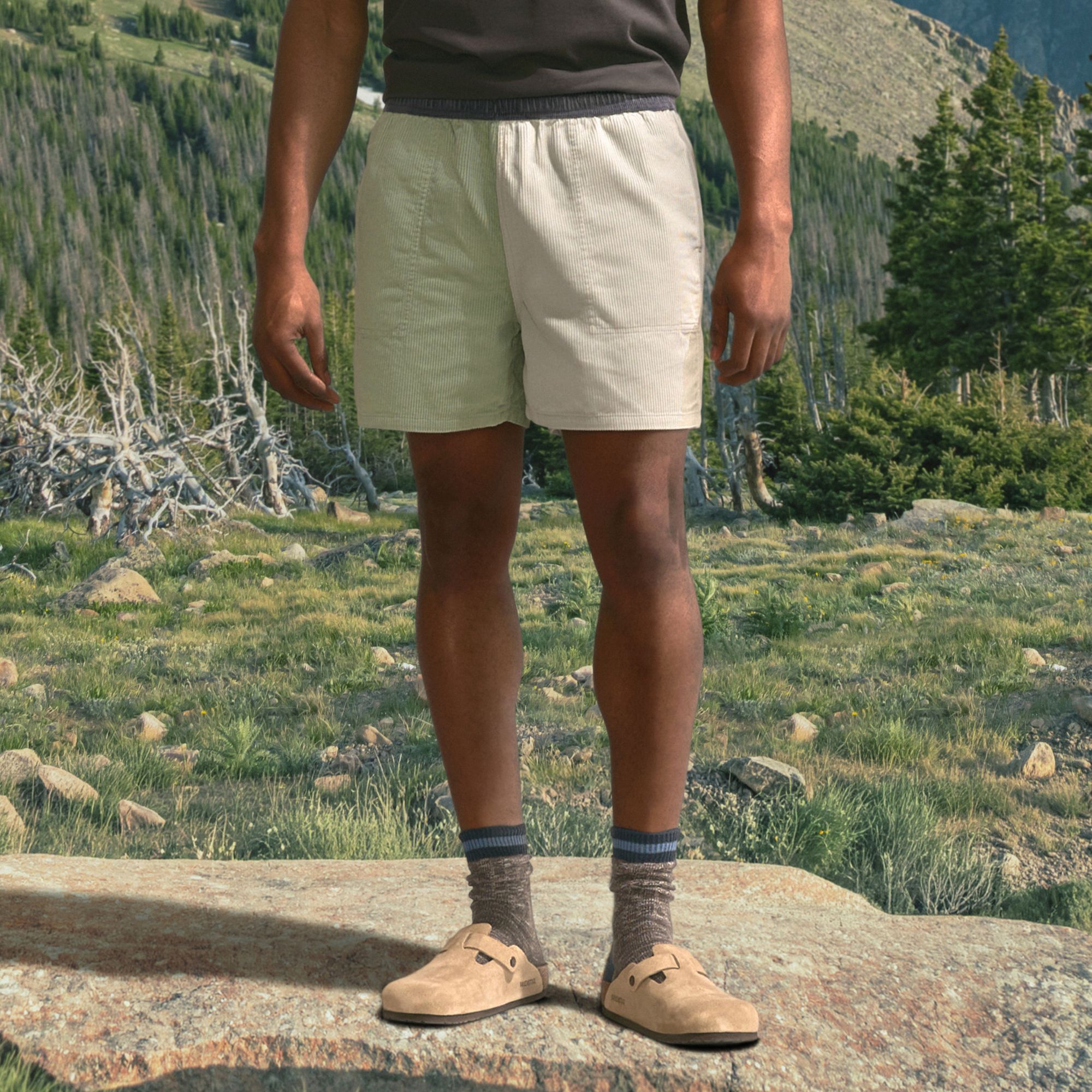 Alpine Design Men's 5" Pull On Corduroy Shorts