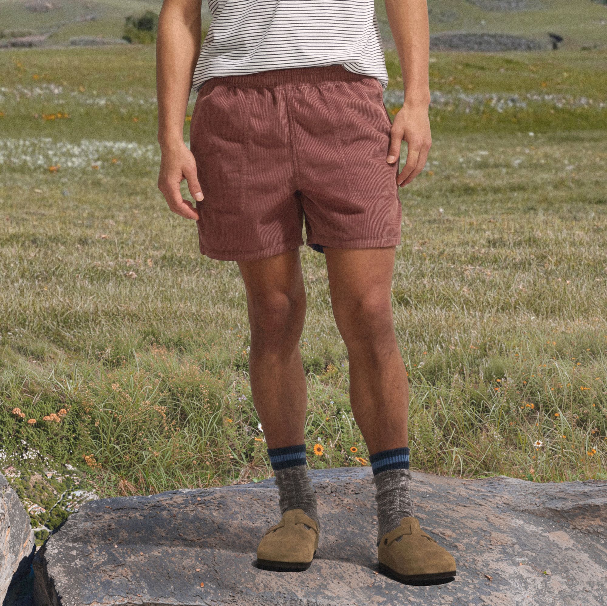 Alpine Design Men's 5" Pull On Corduroy Shorts