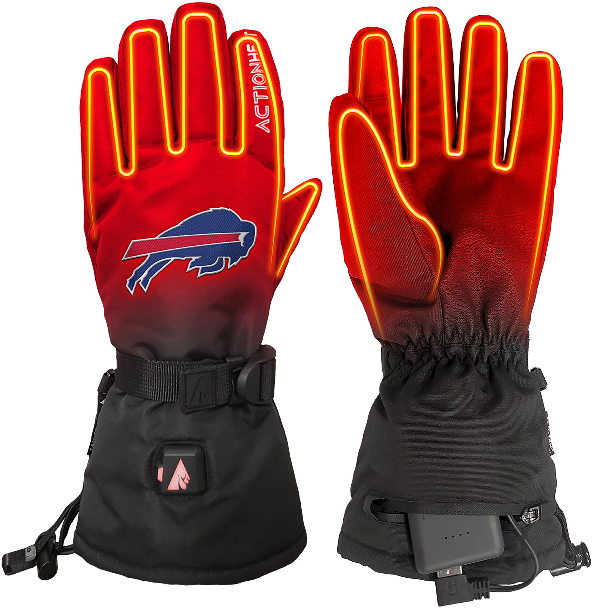 ActionHeat Adult Buffalo Bills 5V Premium Battery Heated Gloves