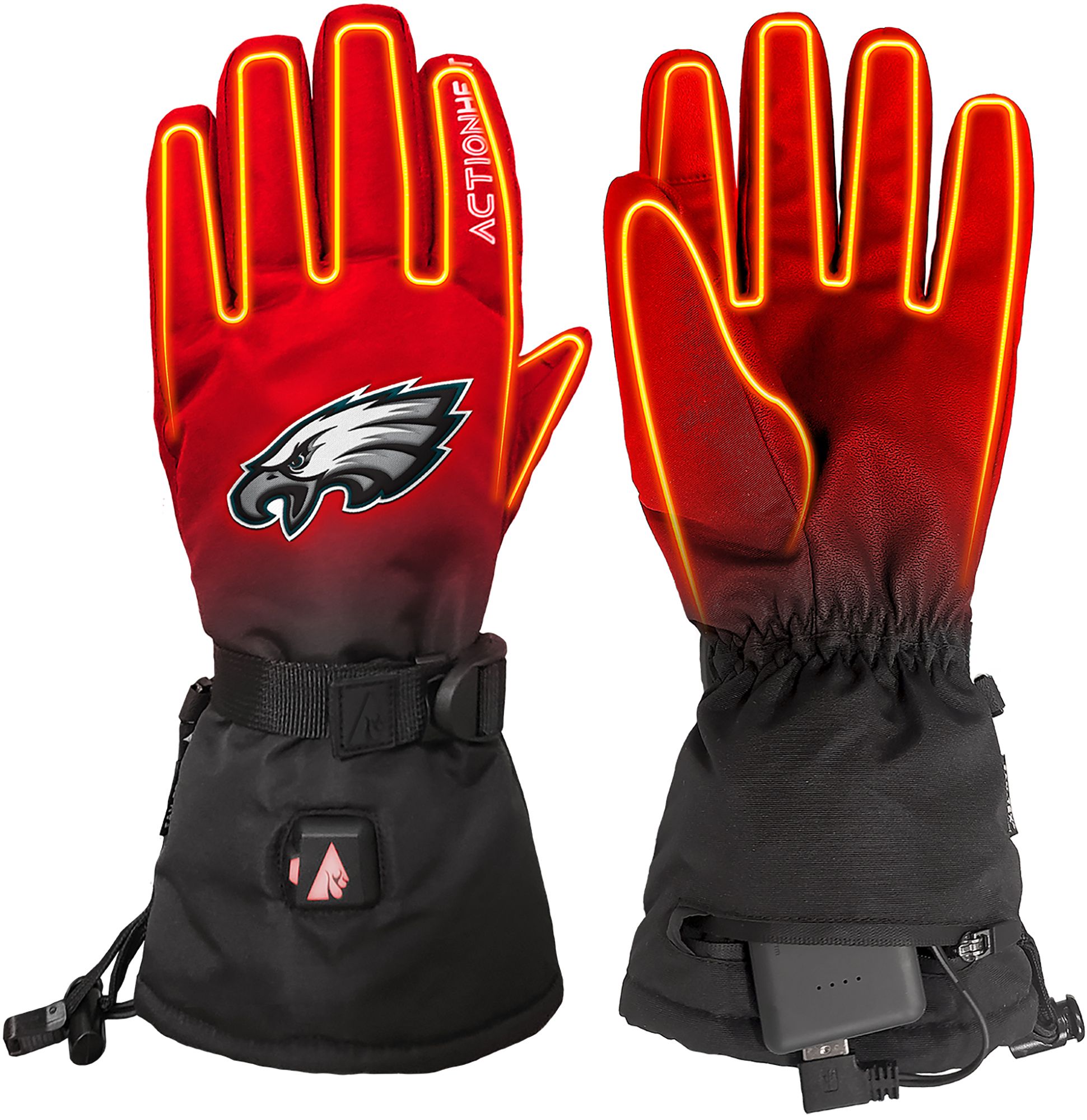 ActionHeat Adult Philadelphia Eagles 5V Premium Battery Heated Gloves