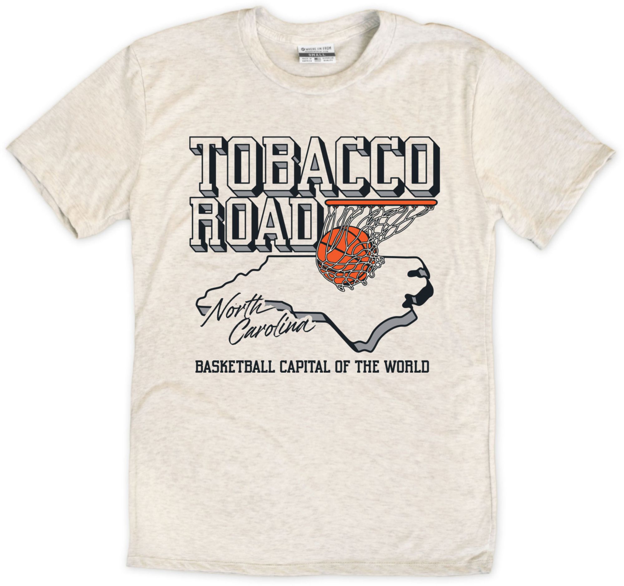 Where I'm From Adult Tobacco Road Cream T-Shirt