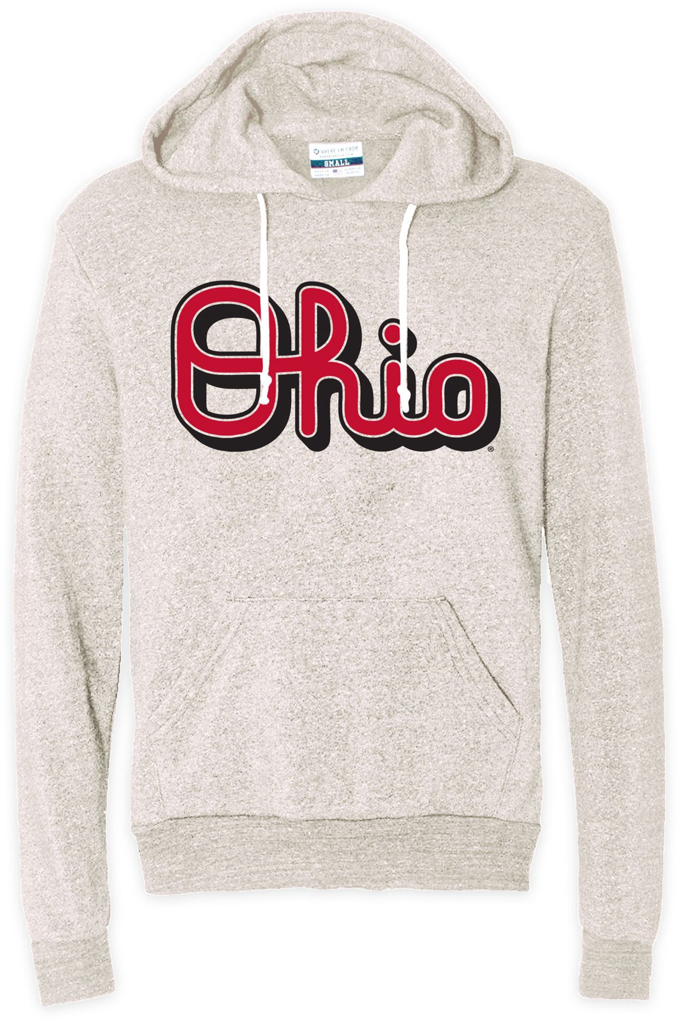 Where I'm From Men's Ohio State Buckeyes Oatmeal Script Pullover Hoodie