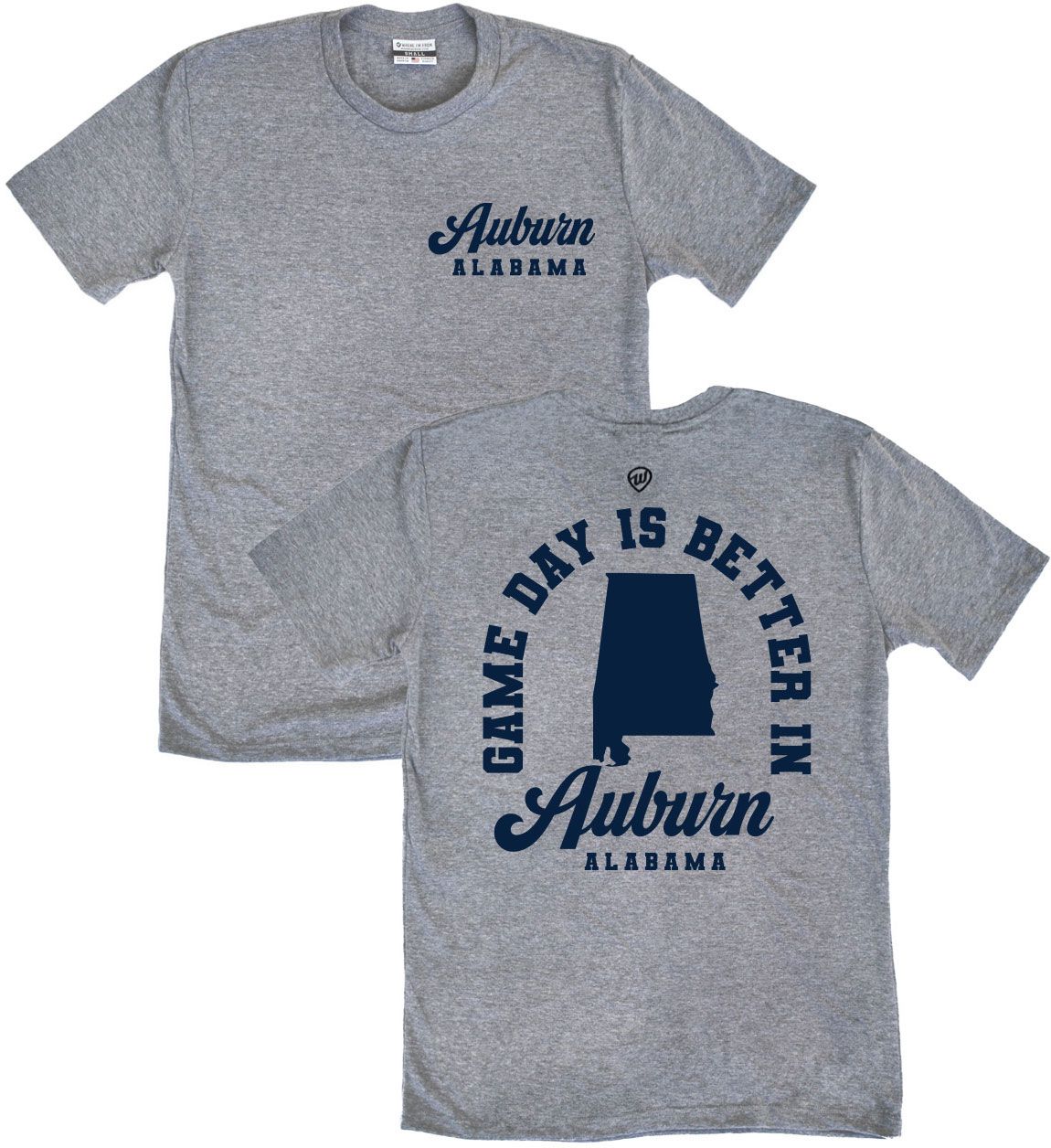 Where I'm From Men's Auburn Gray Game Day 2Hit T-Shirt