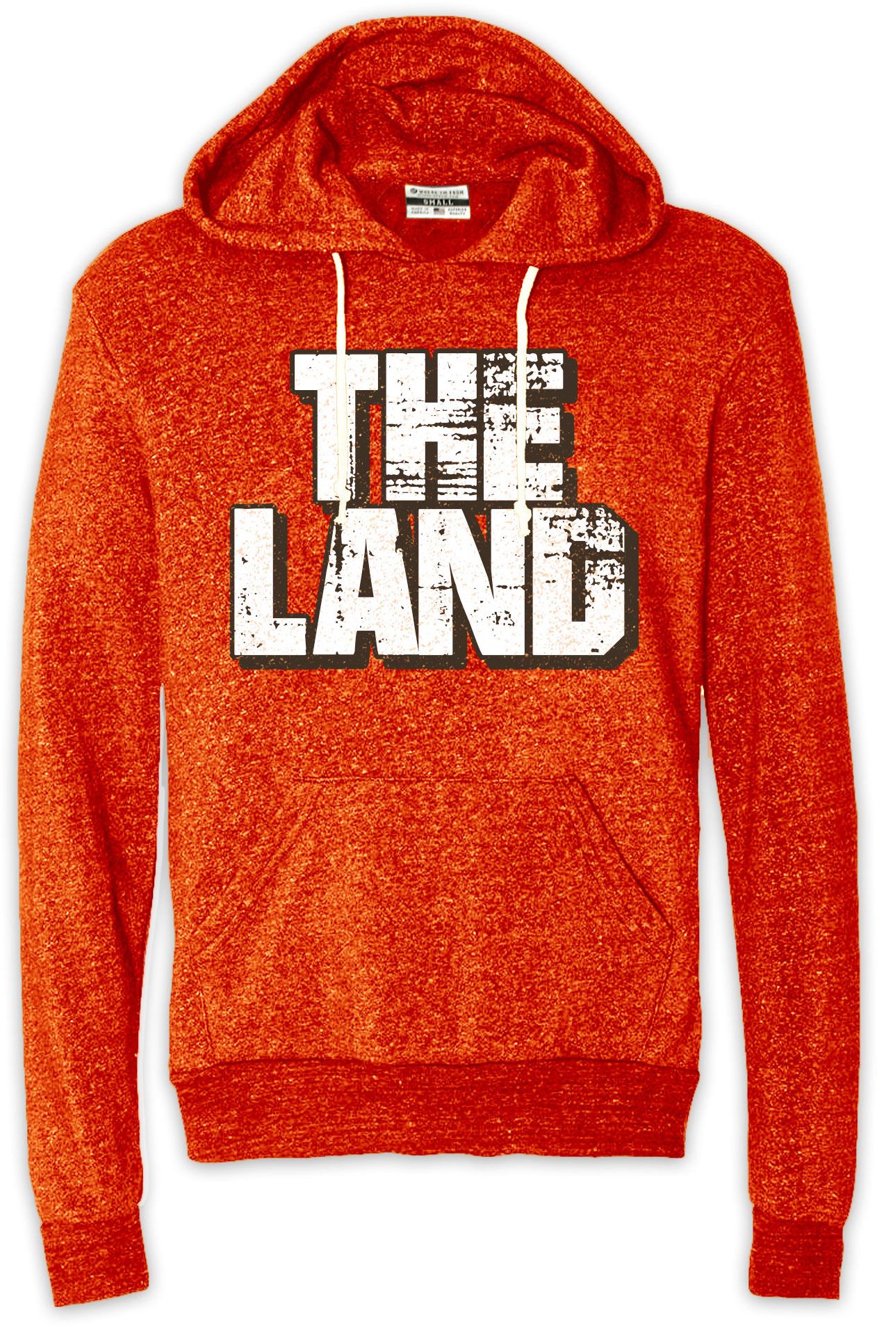 Where I'm From Men's Cleveland Orange 'The Land' Pullover Hoodie