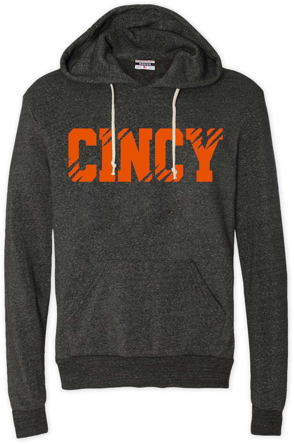 Where I'm From Men's Cincinnati Black Cincy Claw Pullover Hoodie