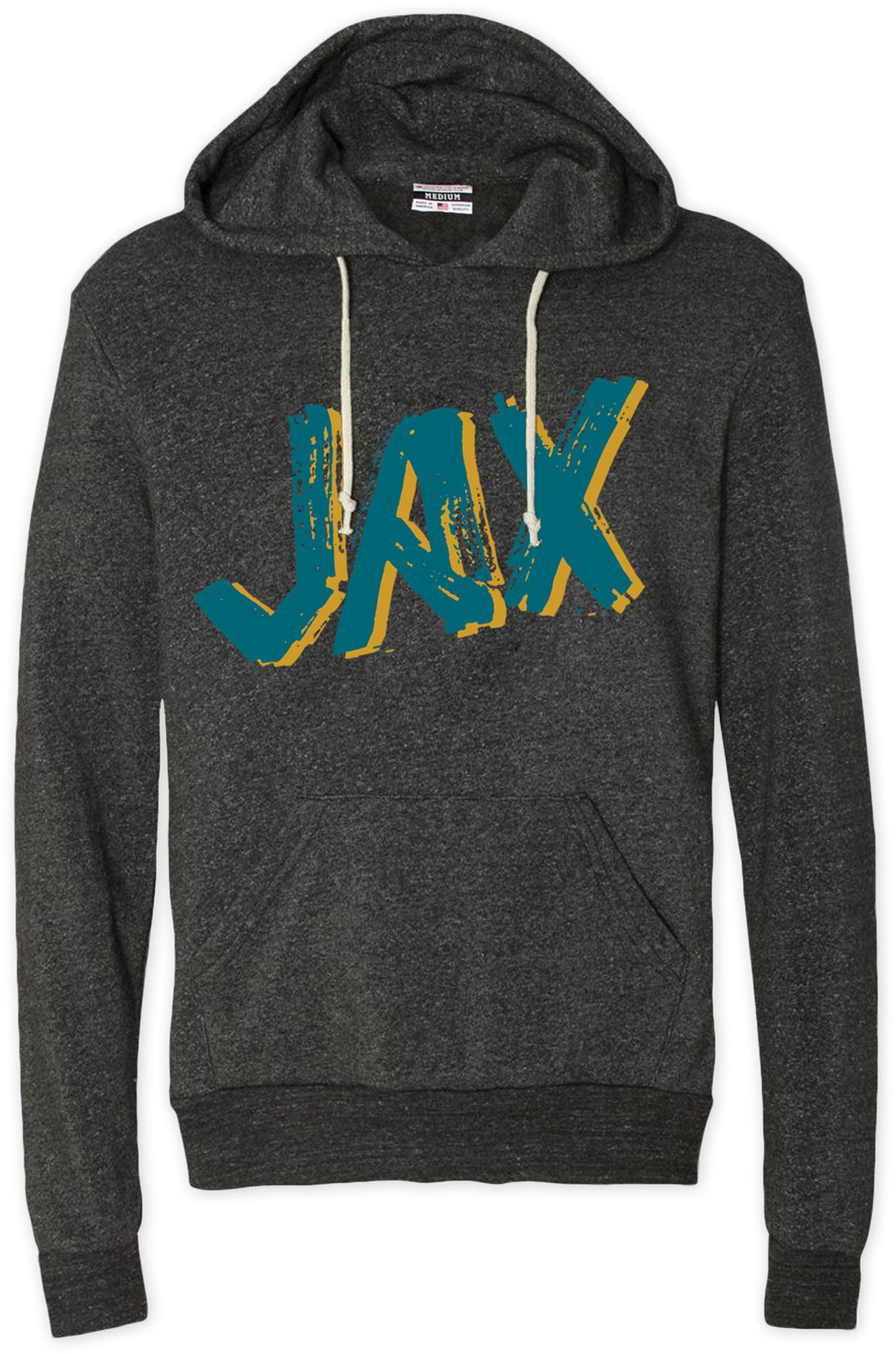 Where I'm From Men's Jacksonville Black City Code Pullover Hoodie