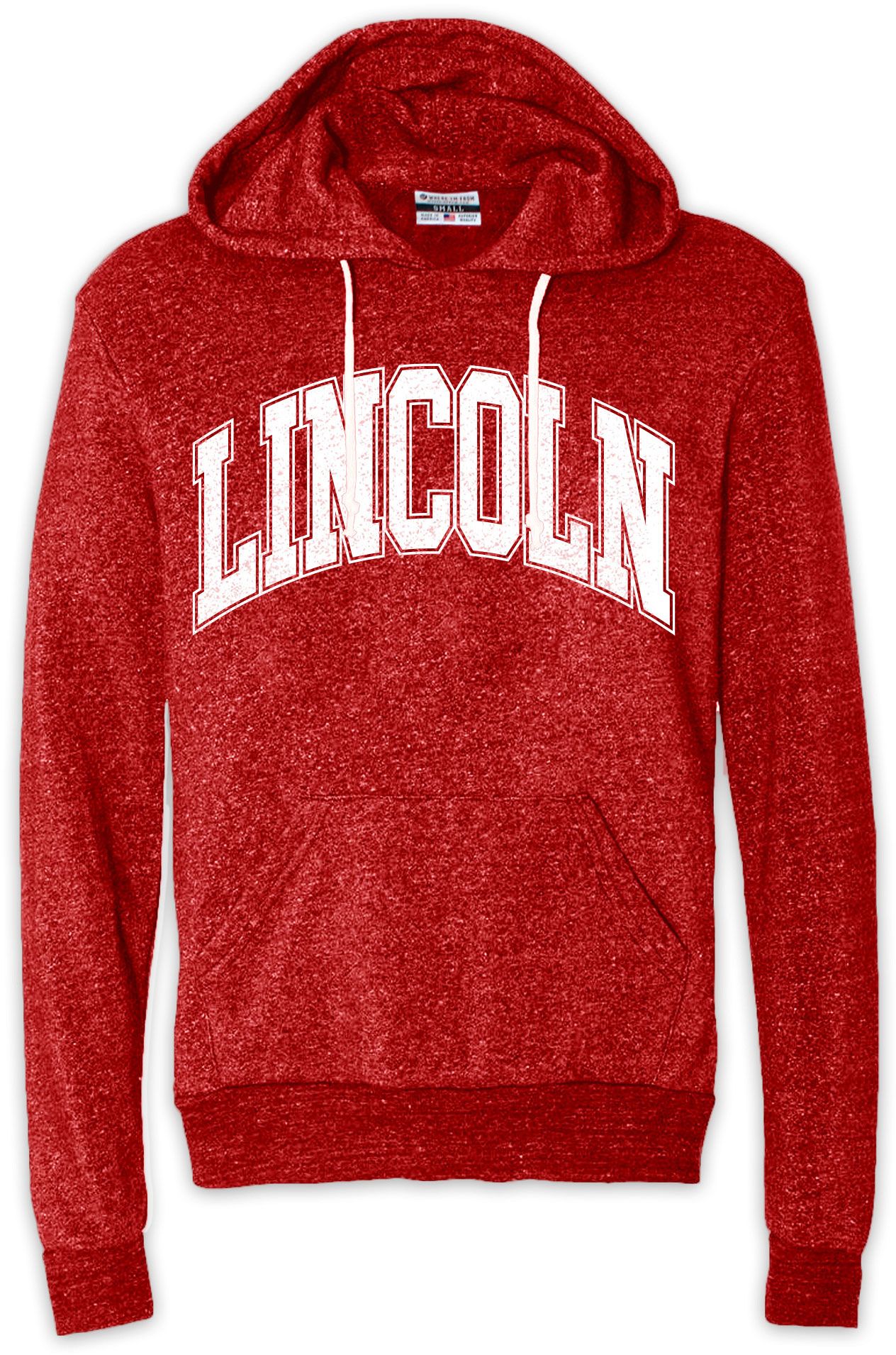 Where I'm From Men's Lincoln Red Arch Pullover Hoodie