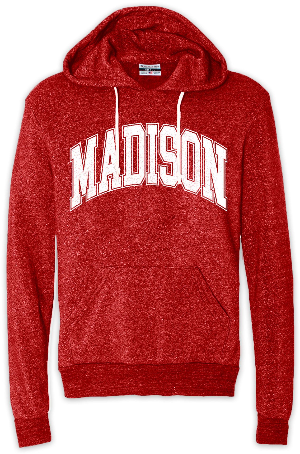 Where I'm From Men's Madison Red Arch Pullover Hoodie