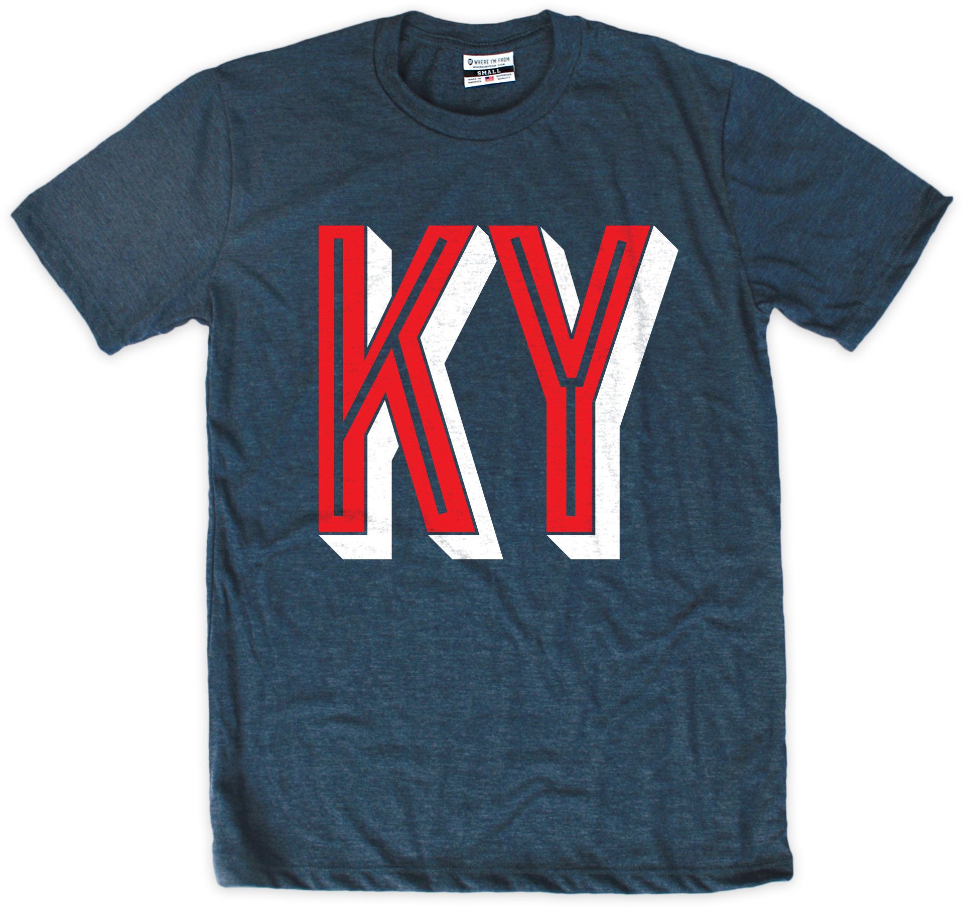 Where I'm From Men's Kentucky Navy Area Code T-Shirt