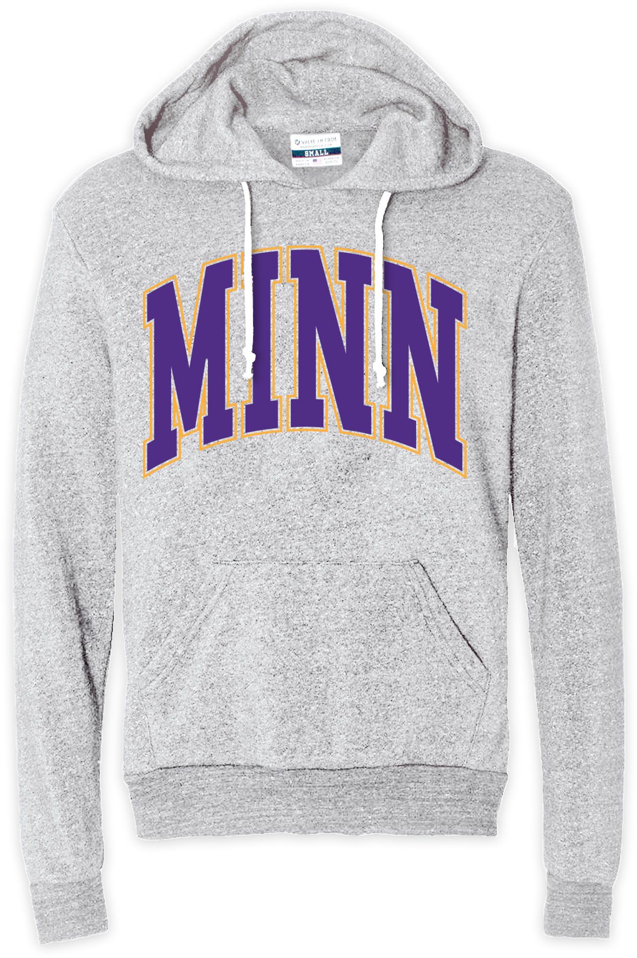 Where I'm From Men's Minnesota City Code Arch Pullover Hoodie