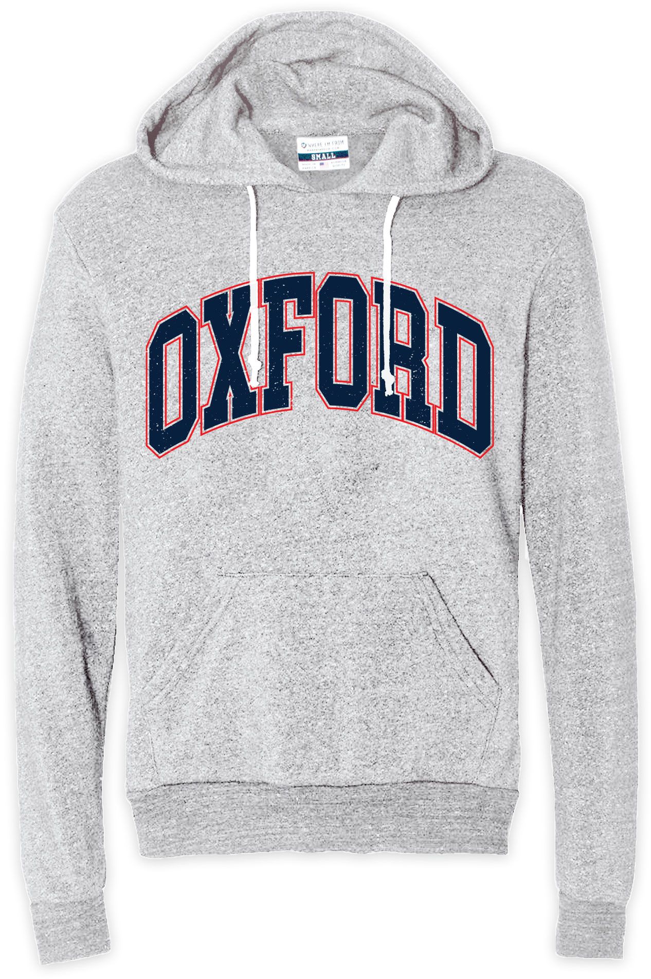 Where I'm From Men's Mississippi White Arch Pullover Hoodie