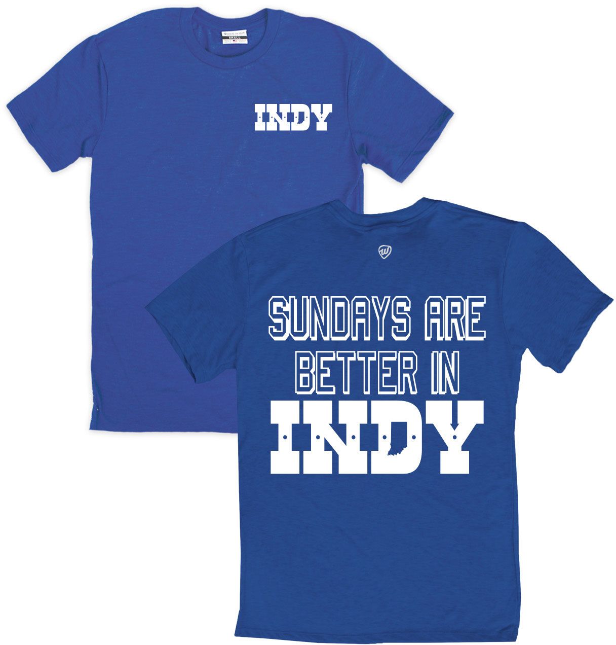 Where I'm From Men's Indianapolis Royal 2-Hit 'Better In' Short Sleeve T-Shirt
