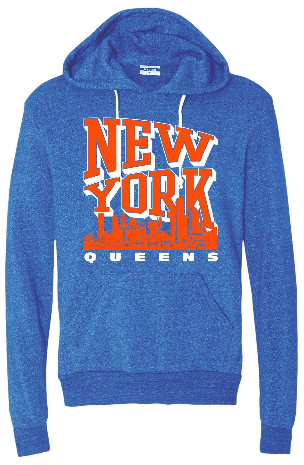 Where I'm From Men's New York Blue Queens Pullover Hoodie