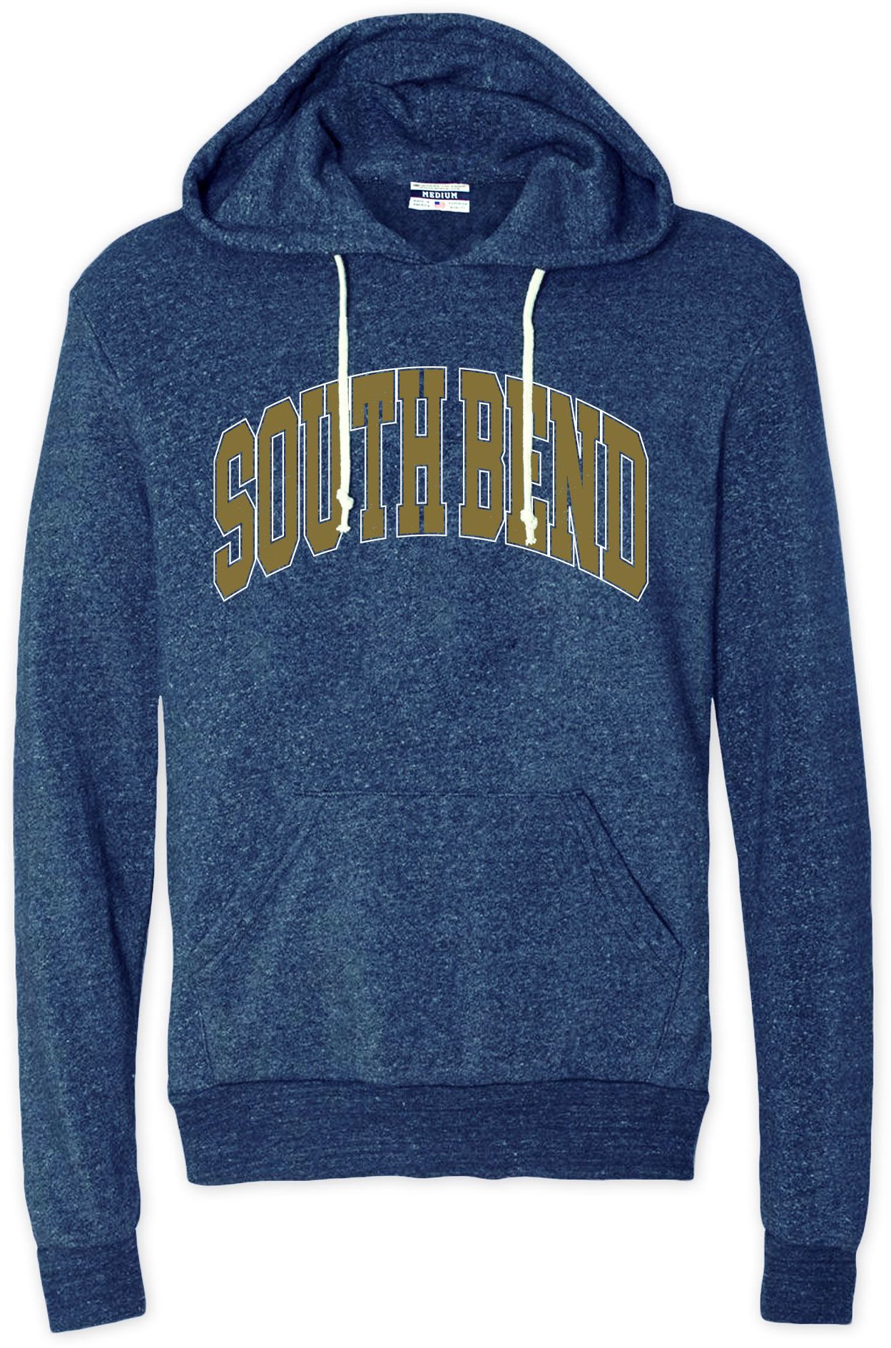 Where I'm From Men's South Bend Navy Arch Pullover Hoodie