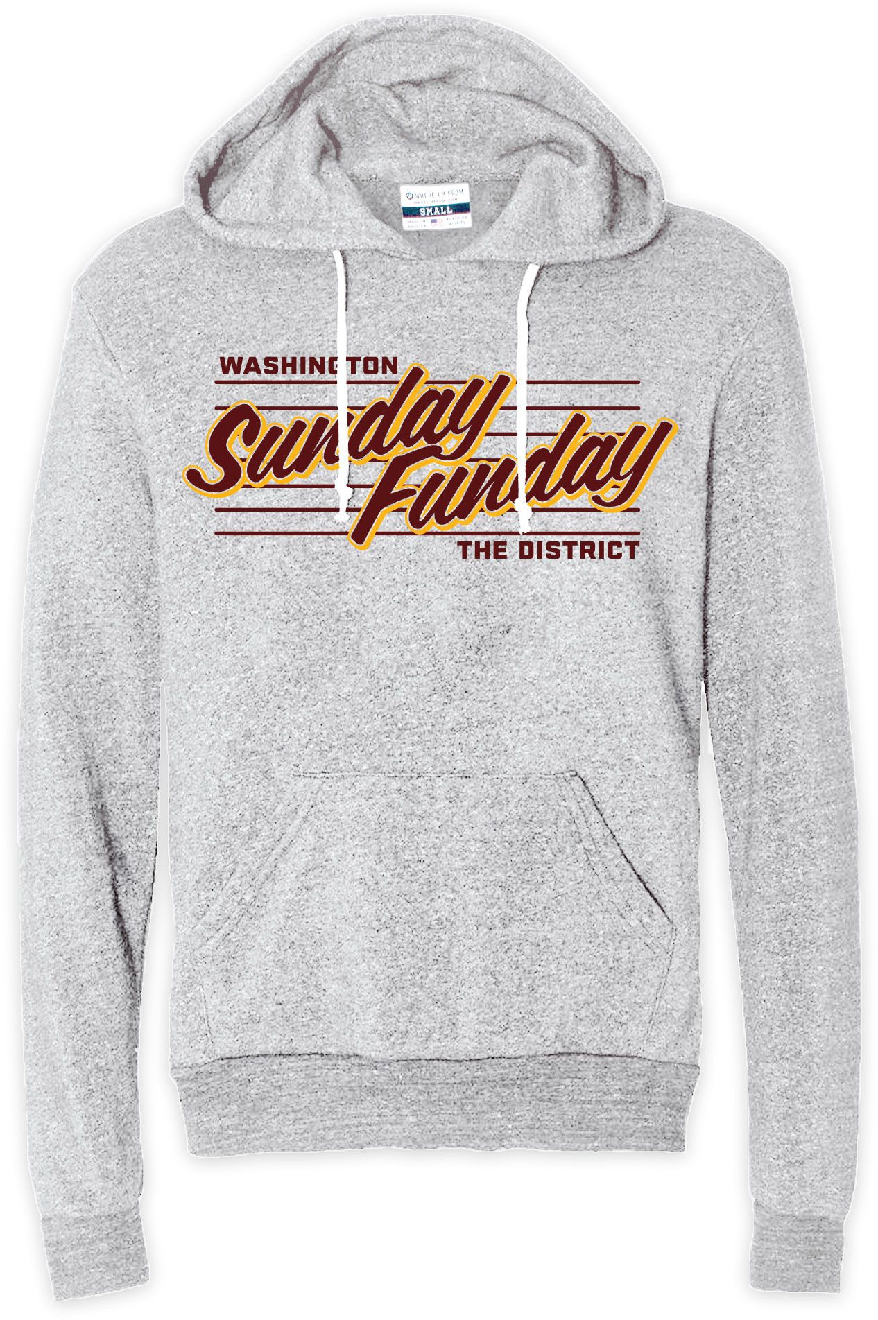 Where I'm From Men's Washington Sunday Funday Pullover Hoodie