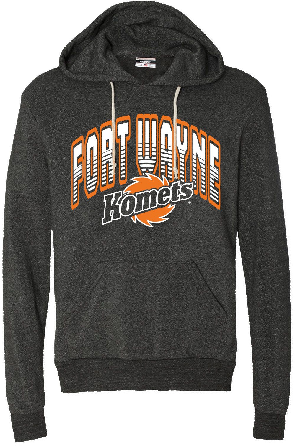 Where I'm From Unisex Fort Wayne Komets Black Logo Pullover Hoodie