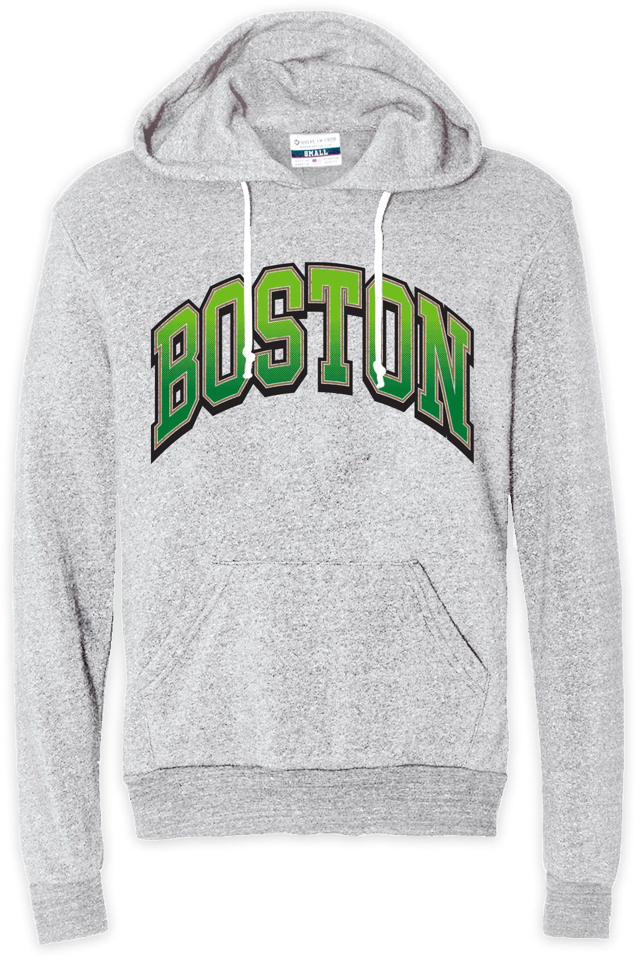 Where I'm From Adult Boston White Arch Pullover Hoodie