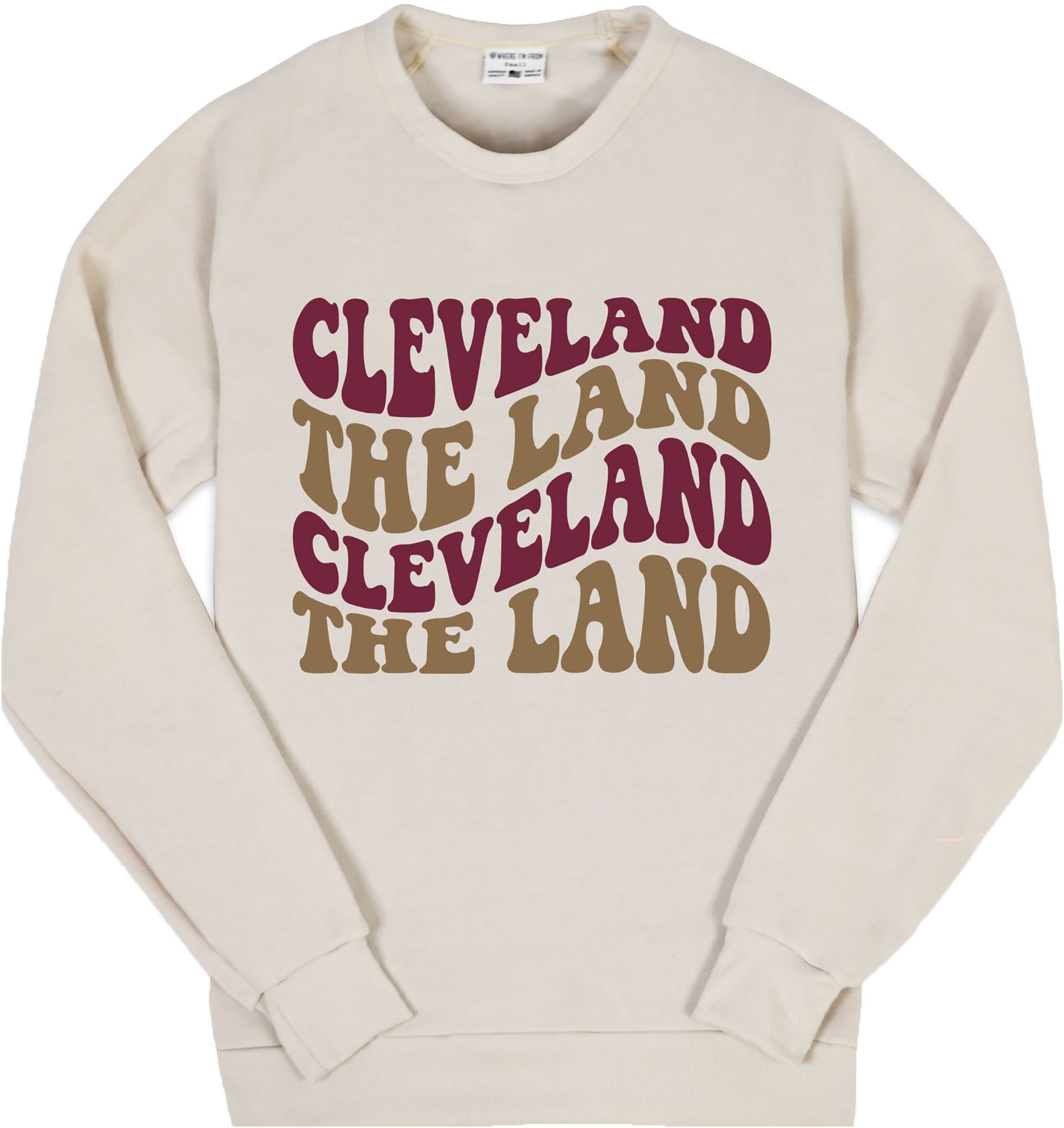 Where I'm From Adult Cleveland Cream Crewneck Sweatshirt