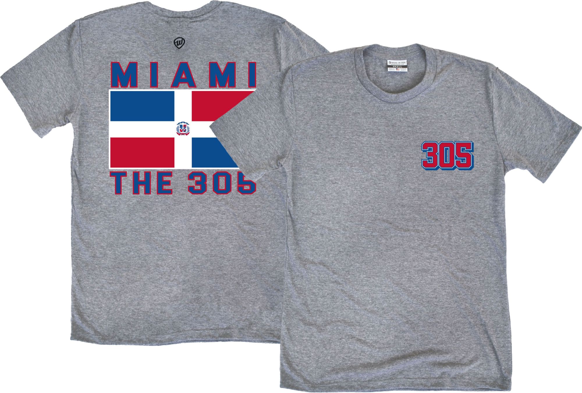 Where I'm From Adult Dominican Republic Gray T-Shirt - Gray