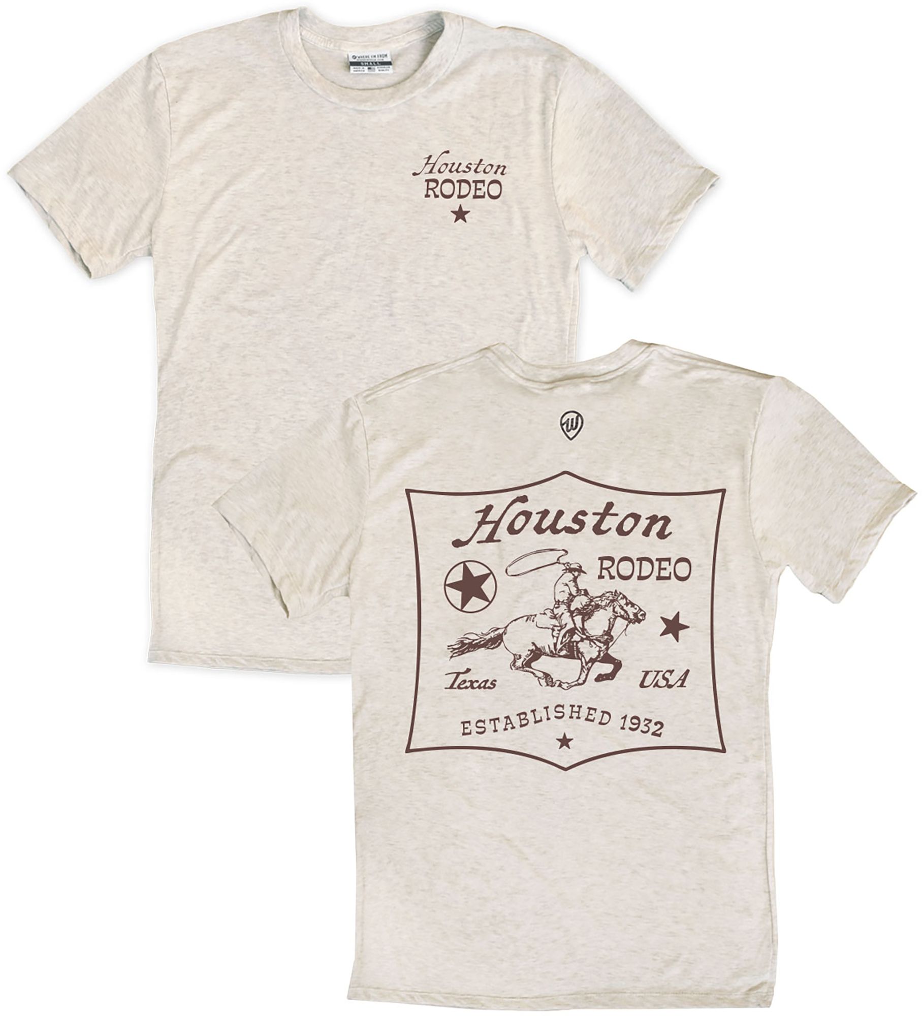 Where I'm From Houston Rodeo 2 Hit Cream T-Shirt