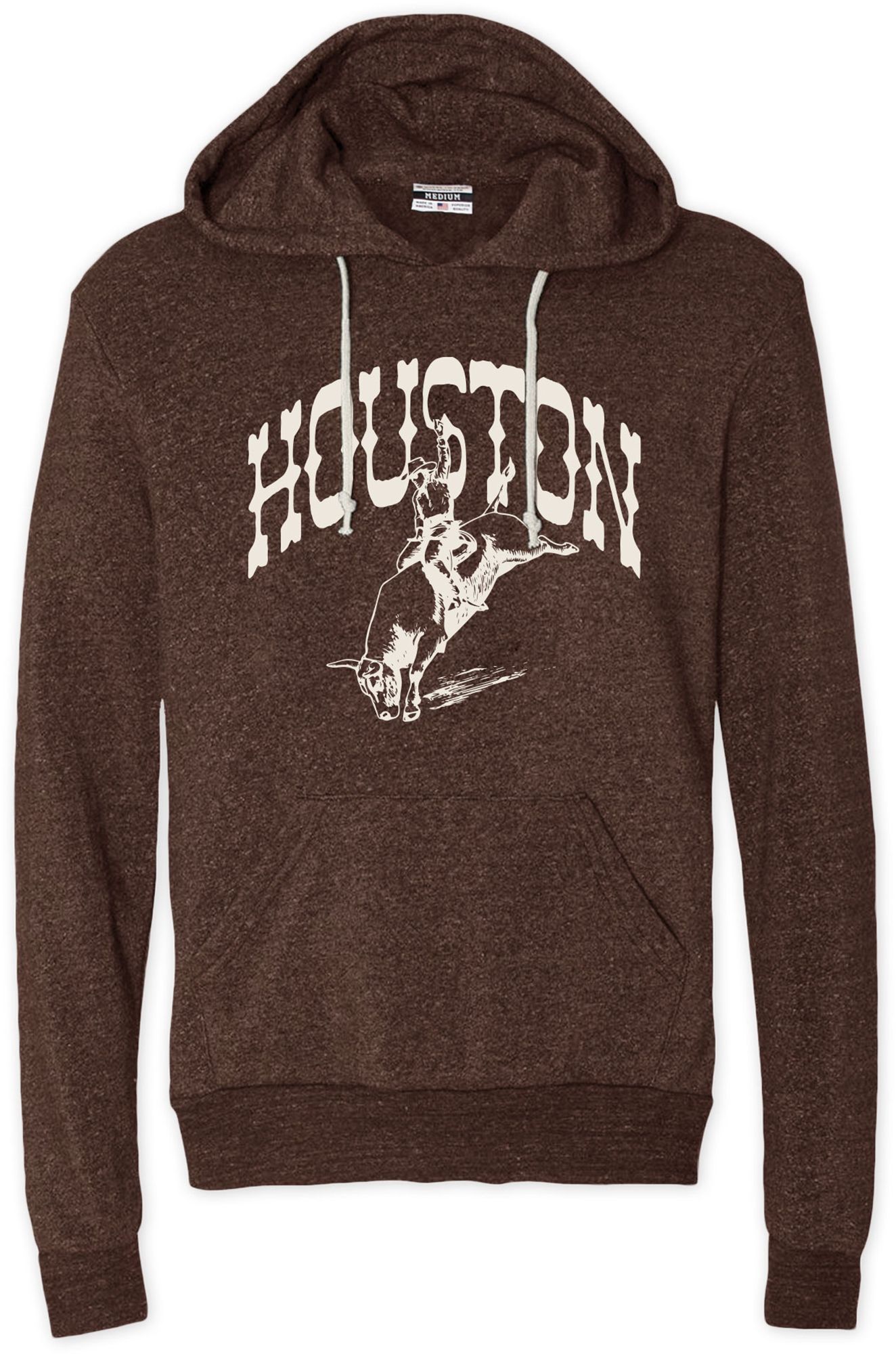 Where I'm From Houston Rodeo Brown Pullover Hoodie