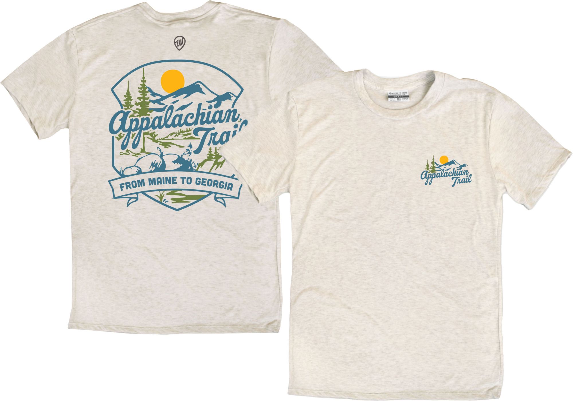 Where I'm From Adult Appalachian Trail Cream 2 Hit T-Shirt