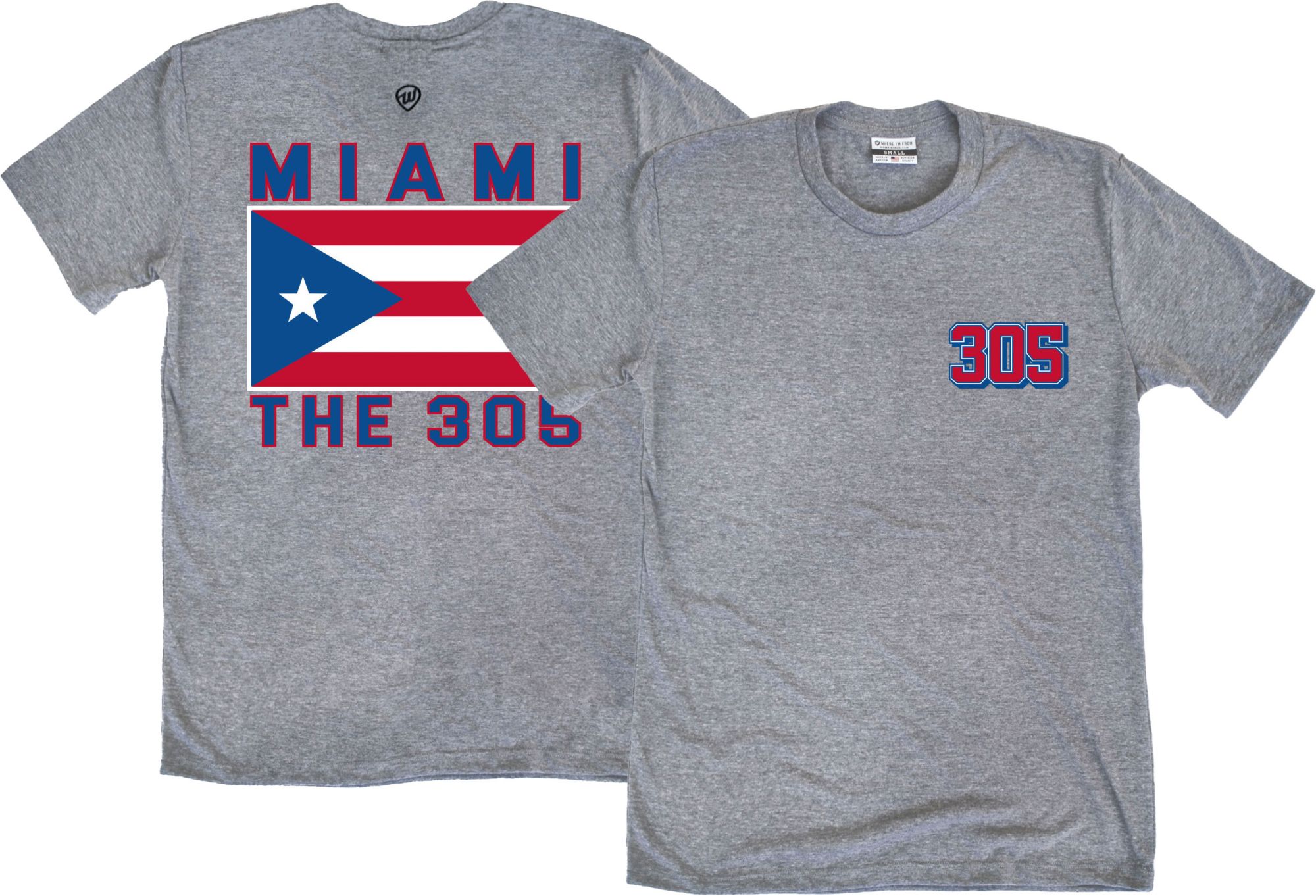 Where I'm From Adult Puerto Rico Gray T-Shirt