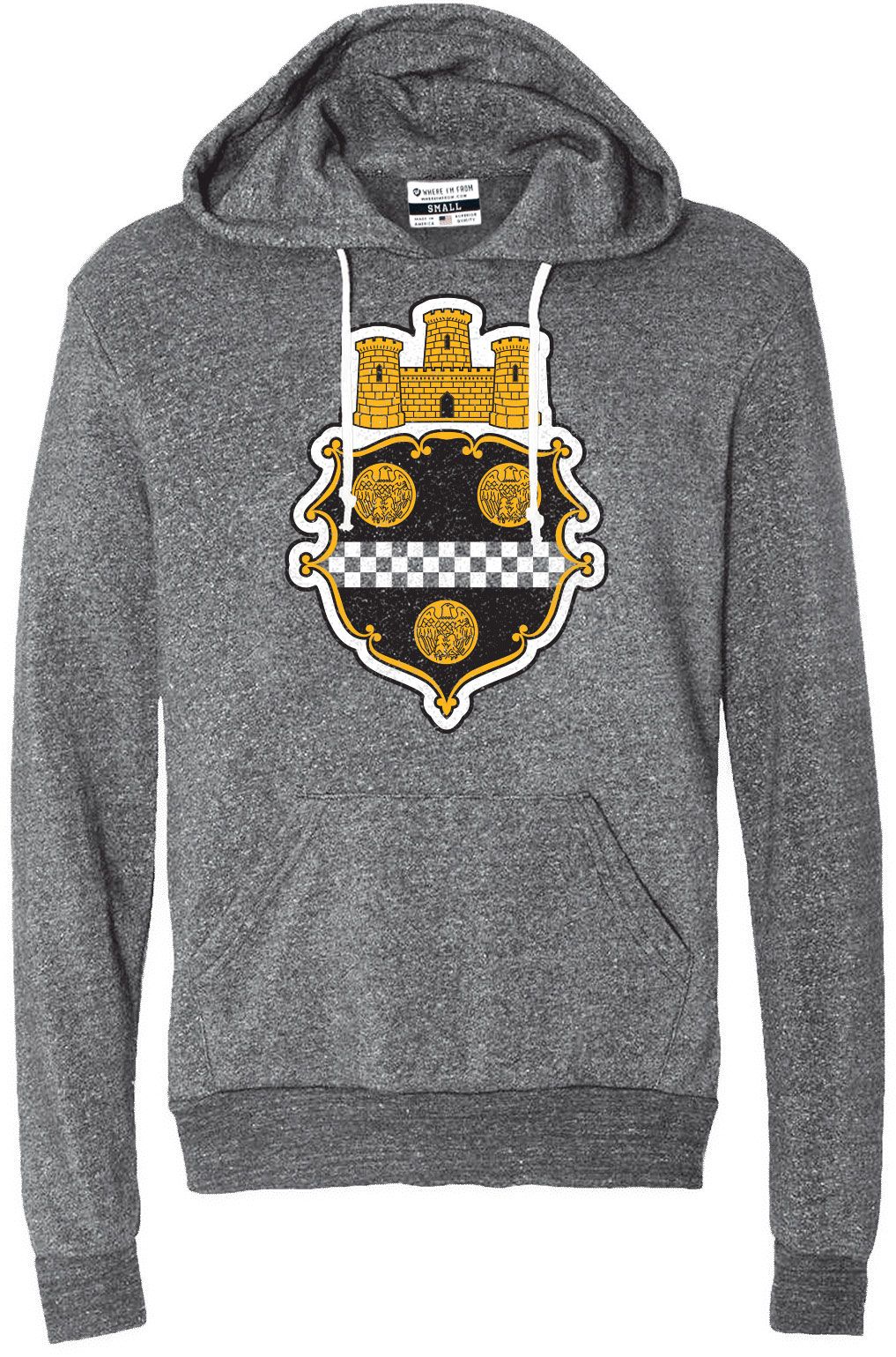 Where I'm From Unisex Pittsburgh Gray City Pullover Hoodie