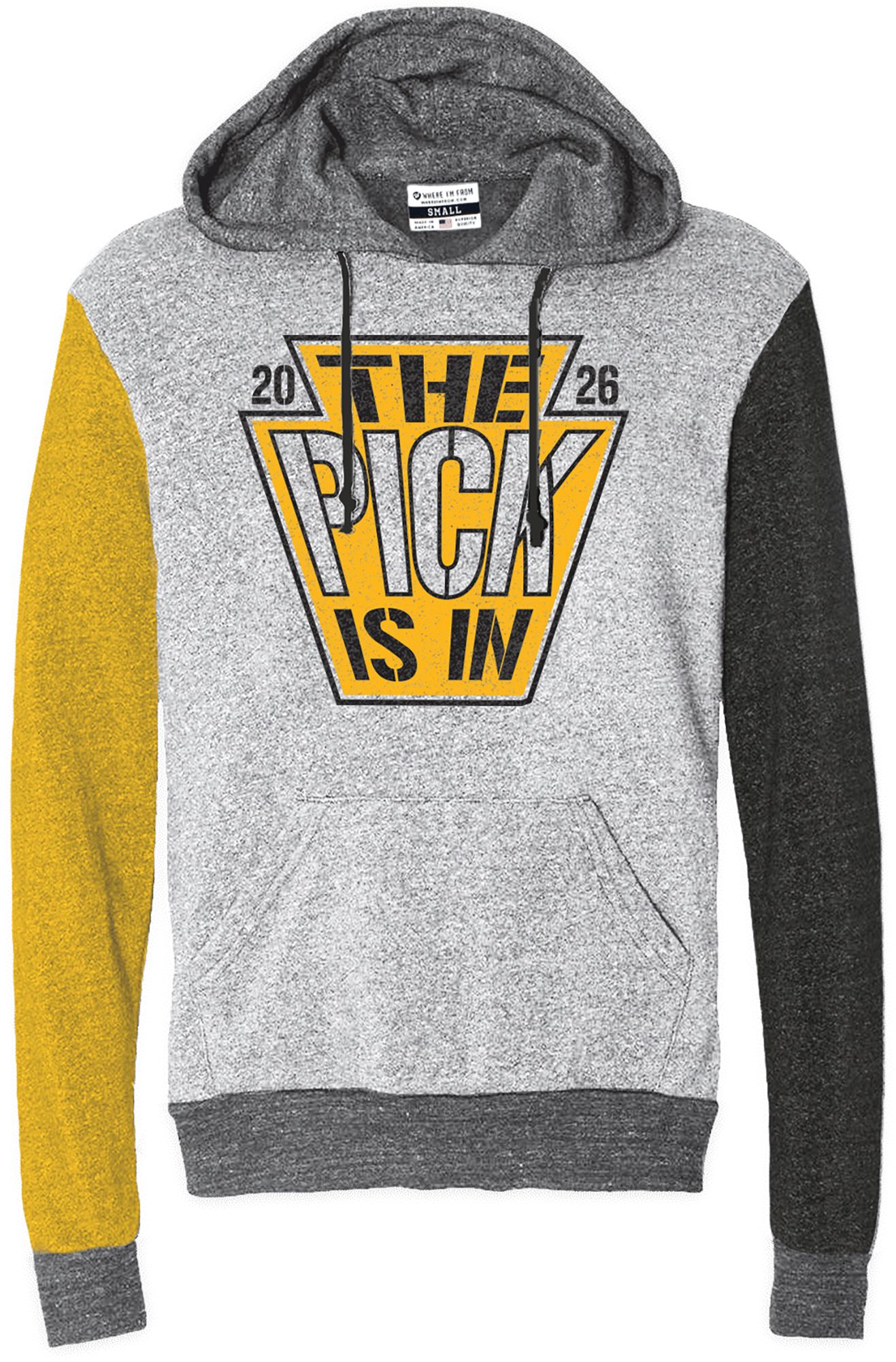 Where I'm From Adult Pittsburgh Draft 2026 Pullover Hoodie