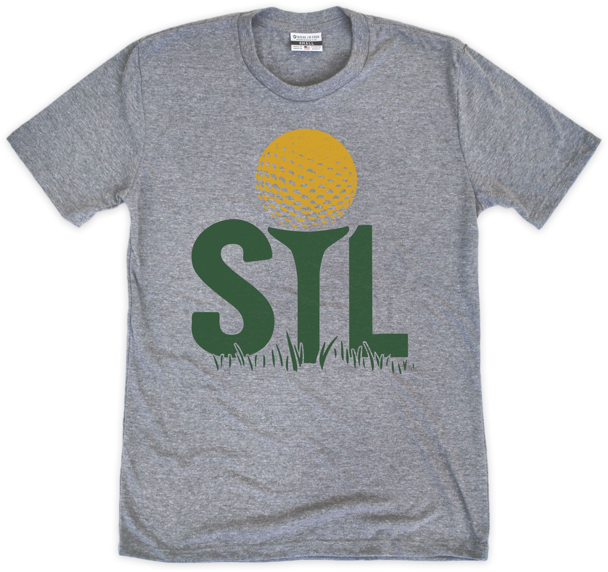 Where I'm From Adult St. Louis Gray City Code T-Shirt