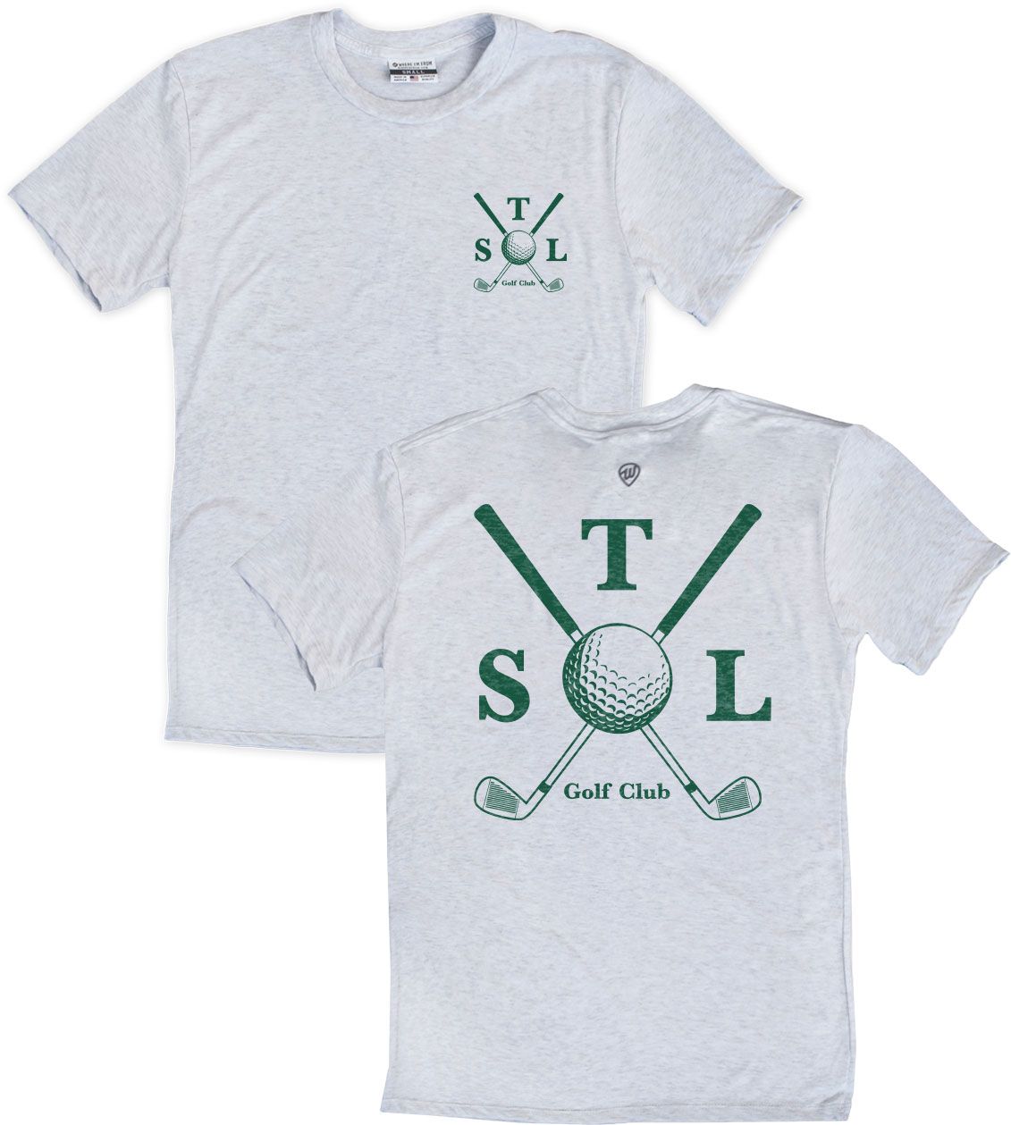 Where I'm From Adult St. Louis White 2Hit T-Shirt