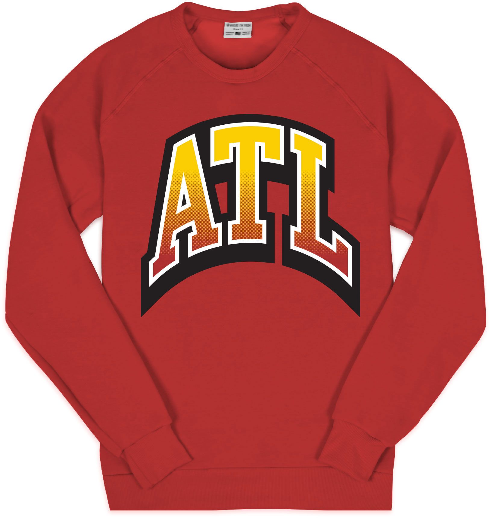 Where I'm From Adult Atlanta Red Arch Crewneck Sweatshirt