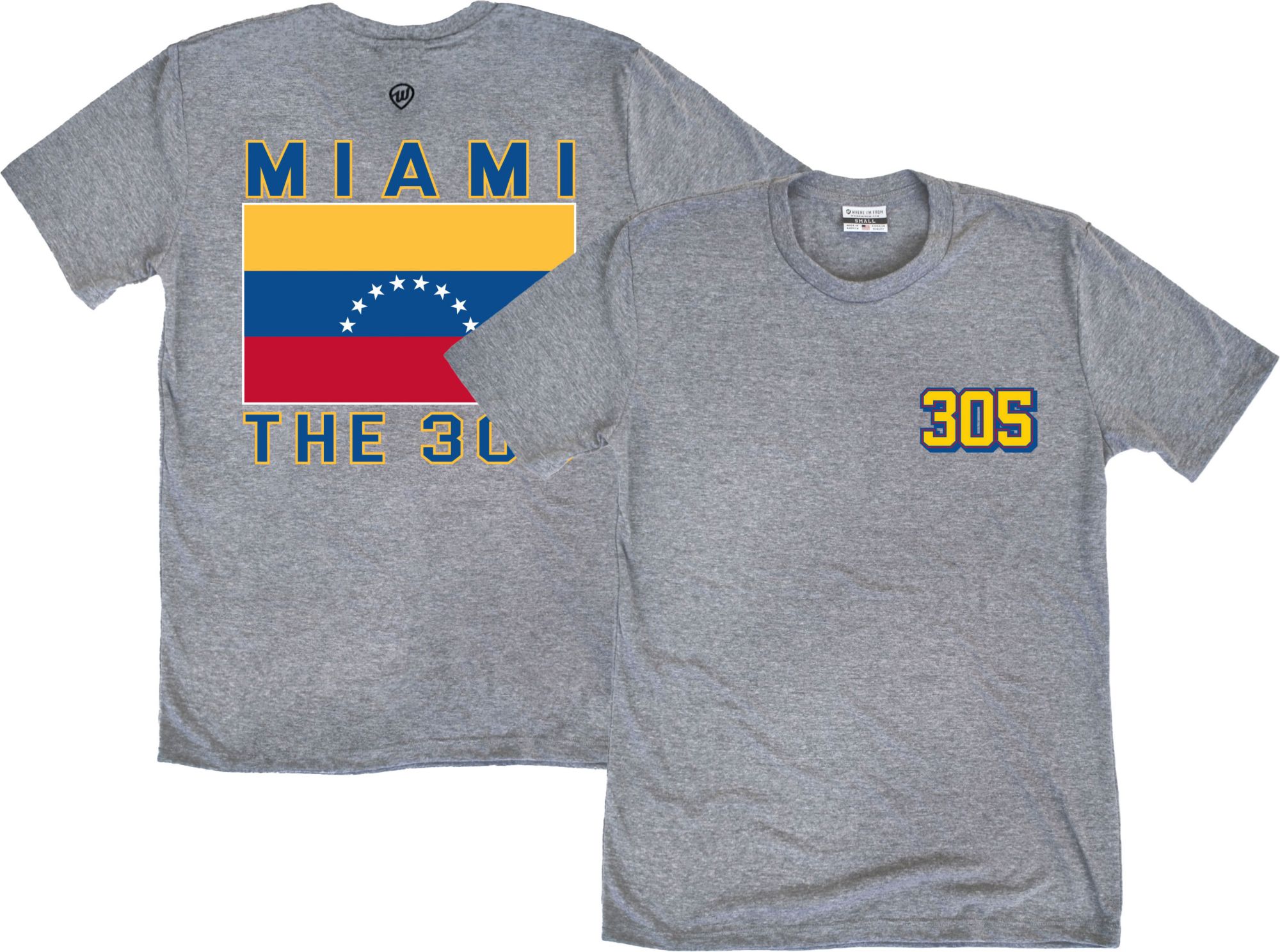 Where I'm From Adult Venezuela Gray T-Shirt