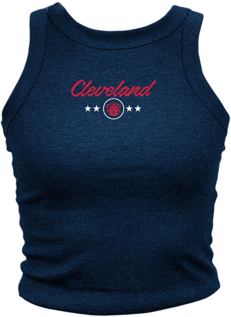 Where I'm From Women's Cleveland Navy Script Tank Top