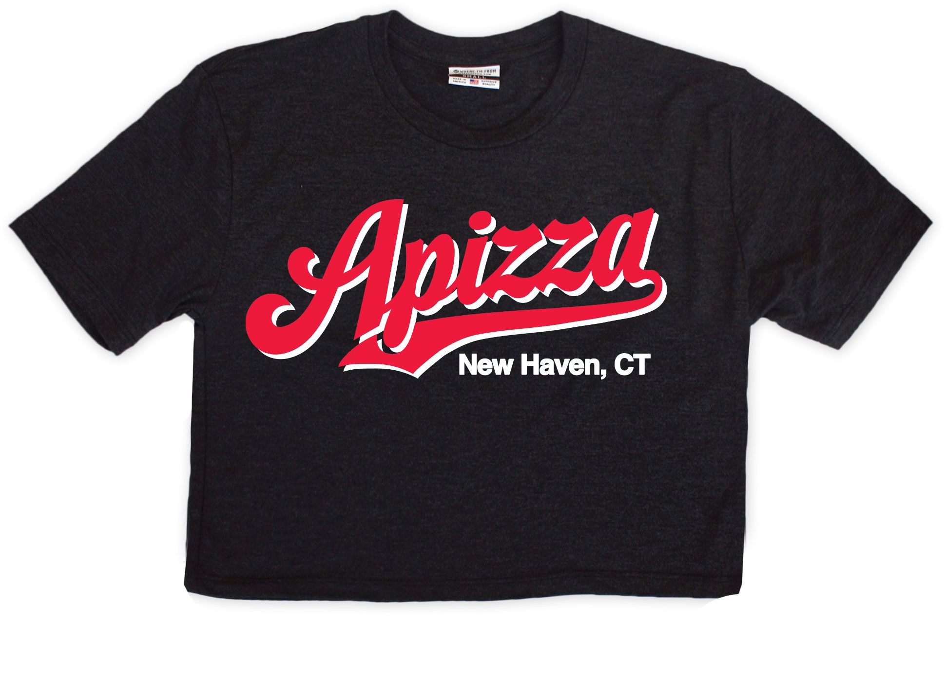 Where I'm From Women's Connecticut Black Champs Back Long Sleeve T-Shirt