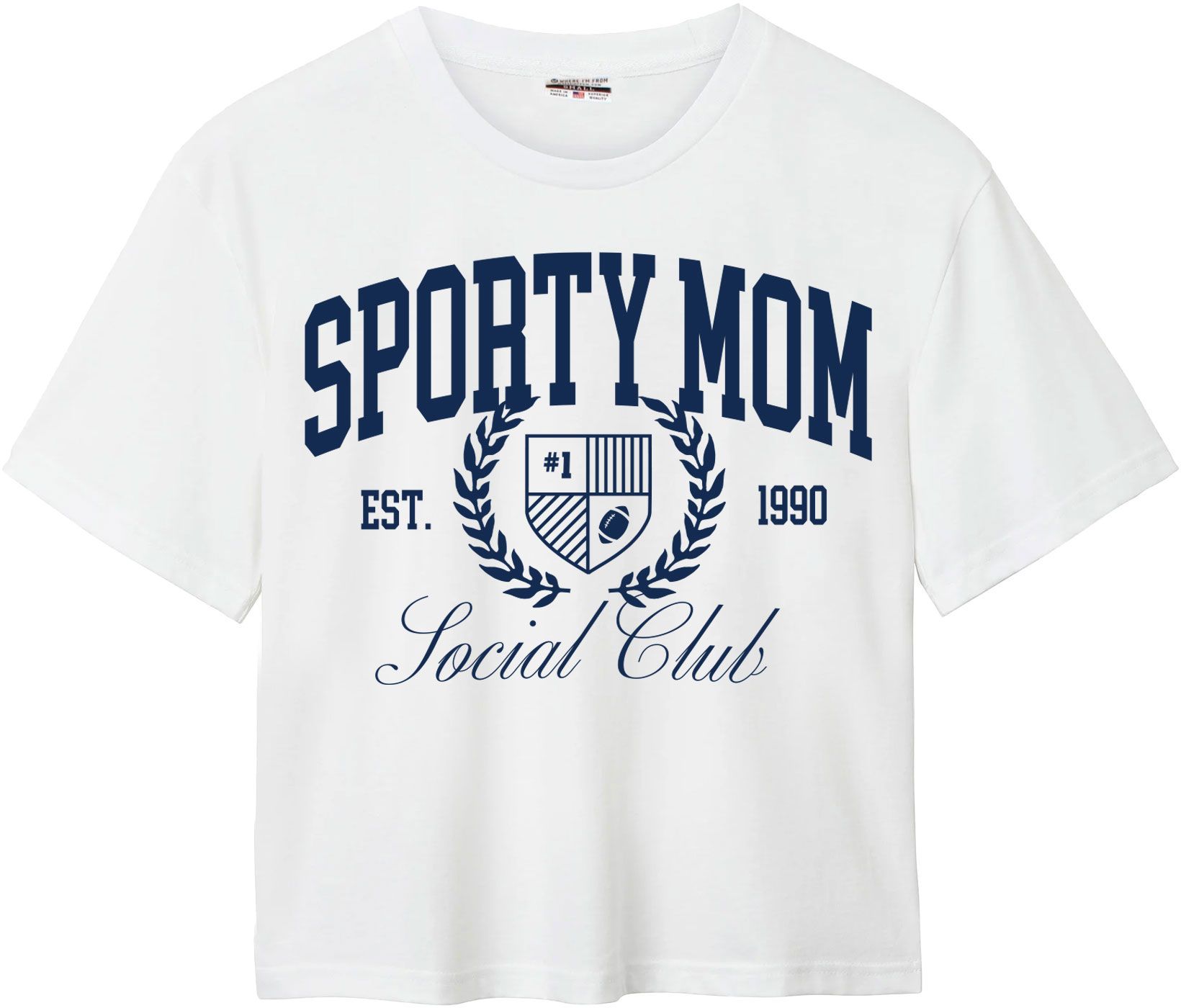 Where I'm From Women's Mother's Day White Mom Social Easy T-Shirt