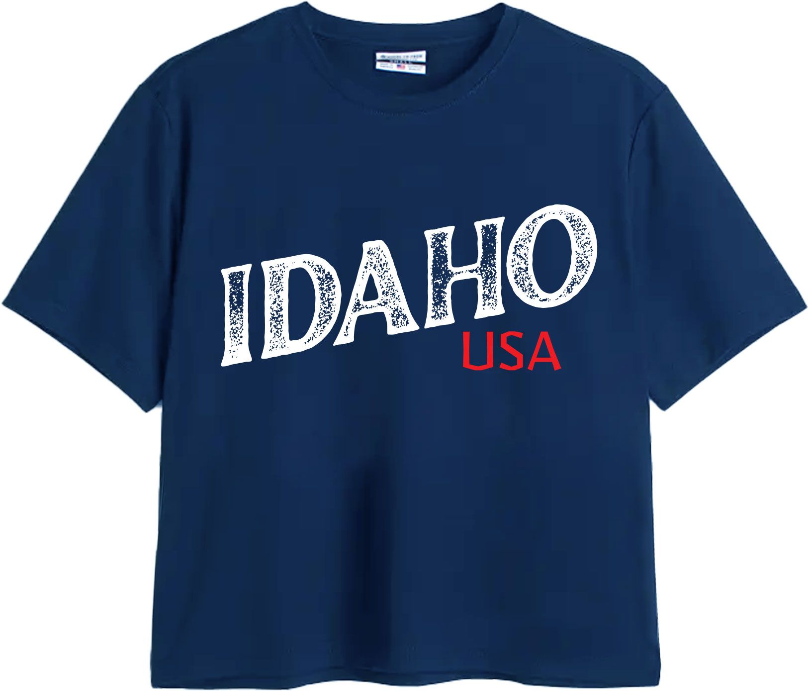 Where I'm From Women's Idaho Navy Easy Script T-Shirt