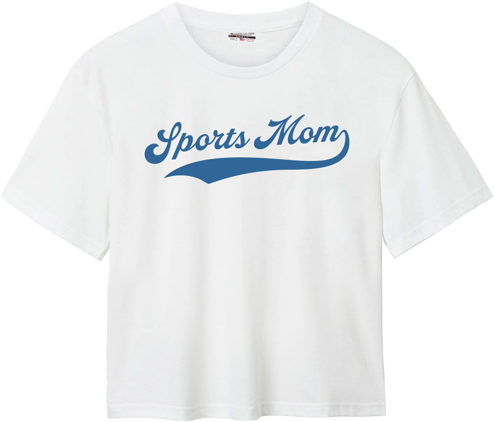 Where I'm From Women's Mother's Day White Sports Mom Easy T-Shirt