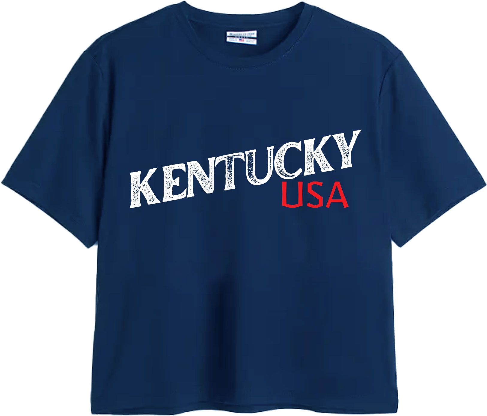 Where I'm From Women's Kentucky Navy Easy Script T-Shirt