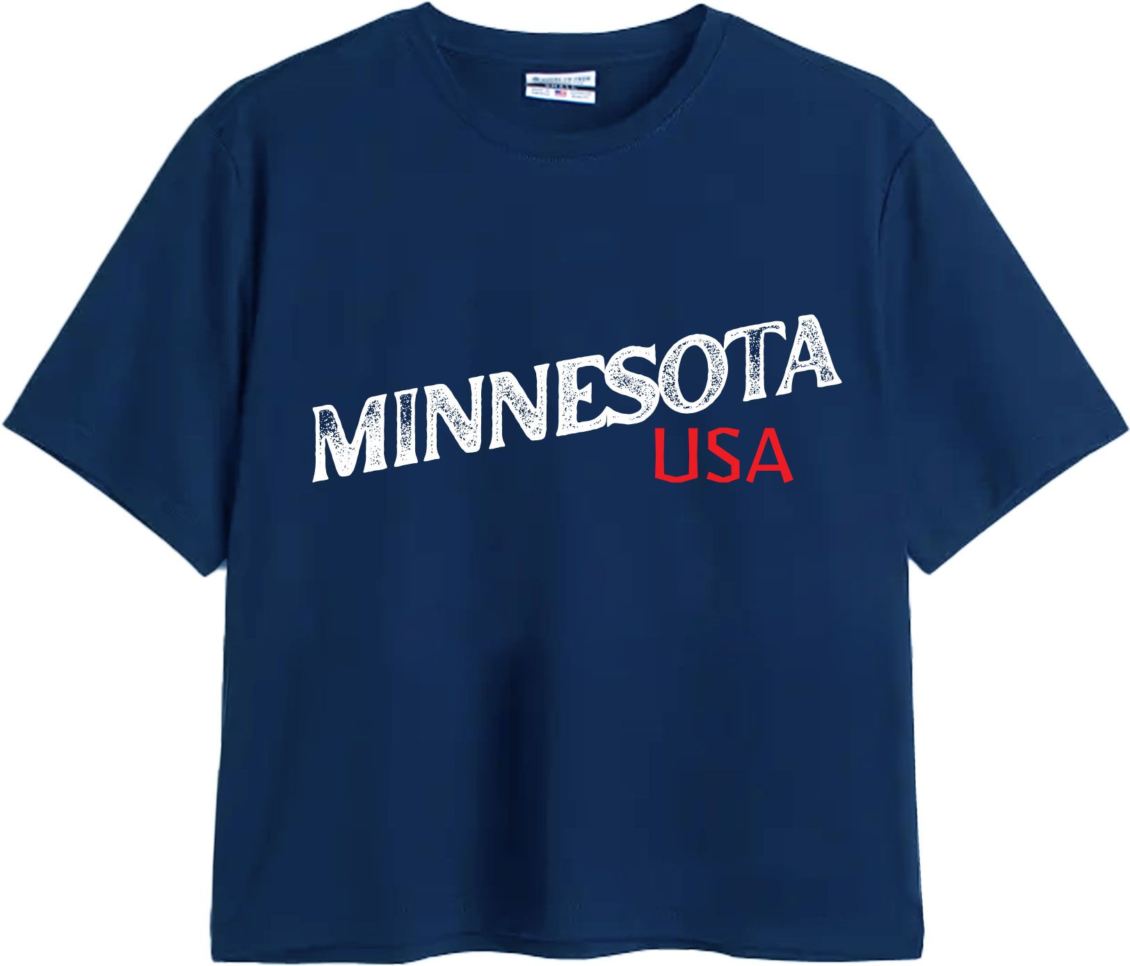 Where I'm From Women's Minnesota Navy Easy Script T-Shirt