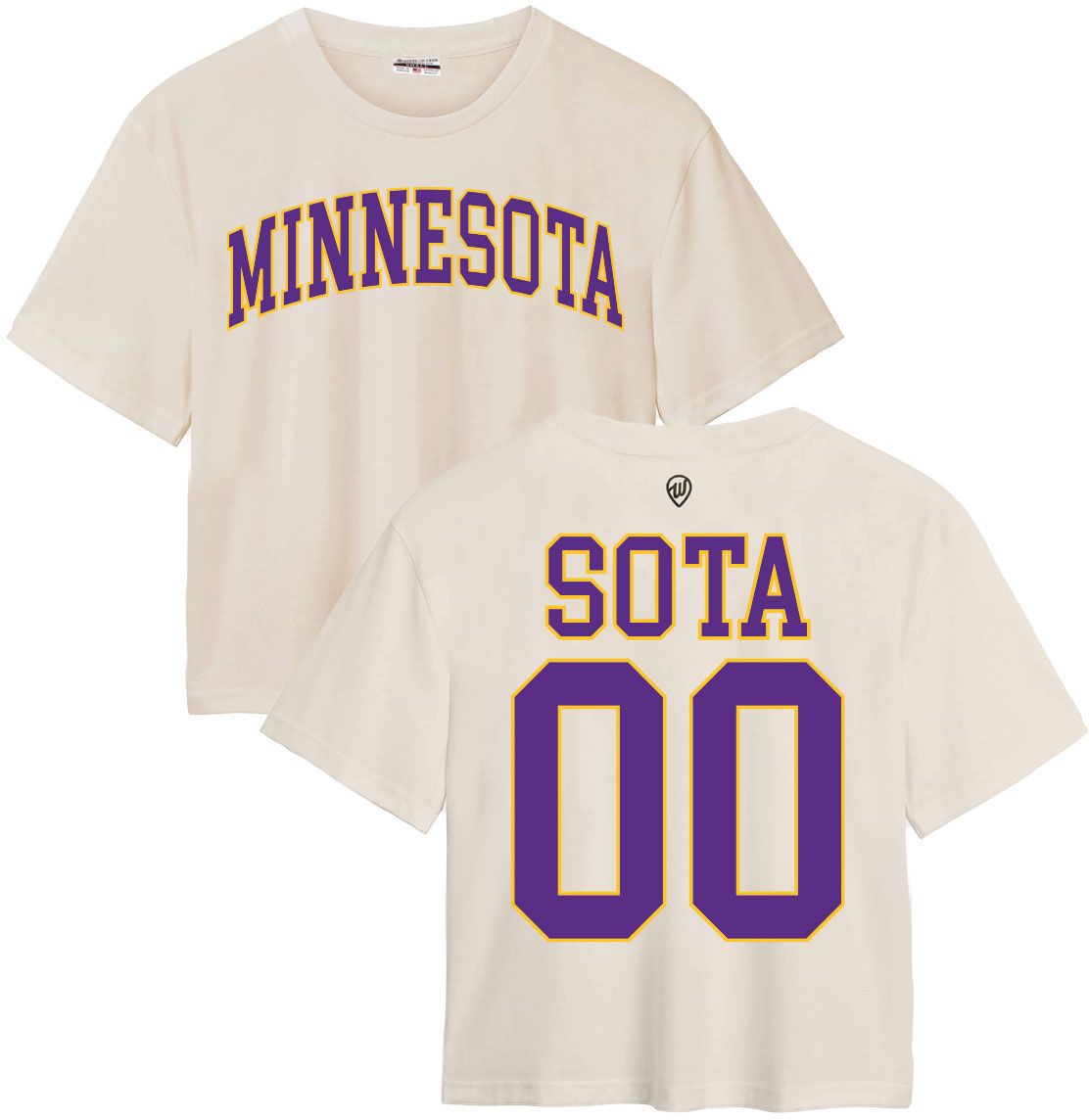Where I'm From Women's Minnesota Cream 2-Hit Easy Short Sleeve T-Shirt