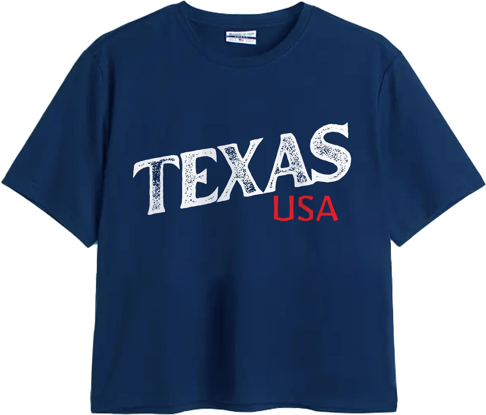 Where I'm From Women's Texas Navy Easy Script T-Shirt