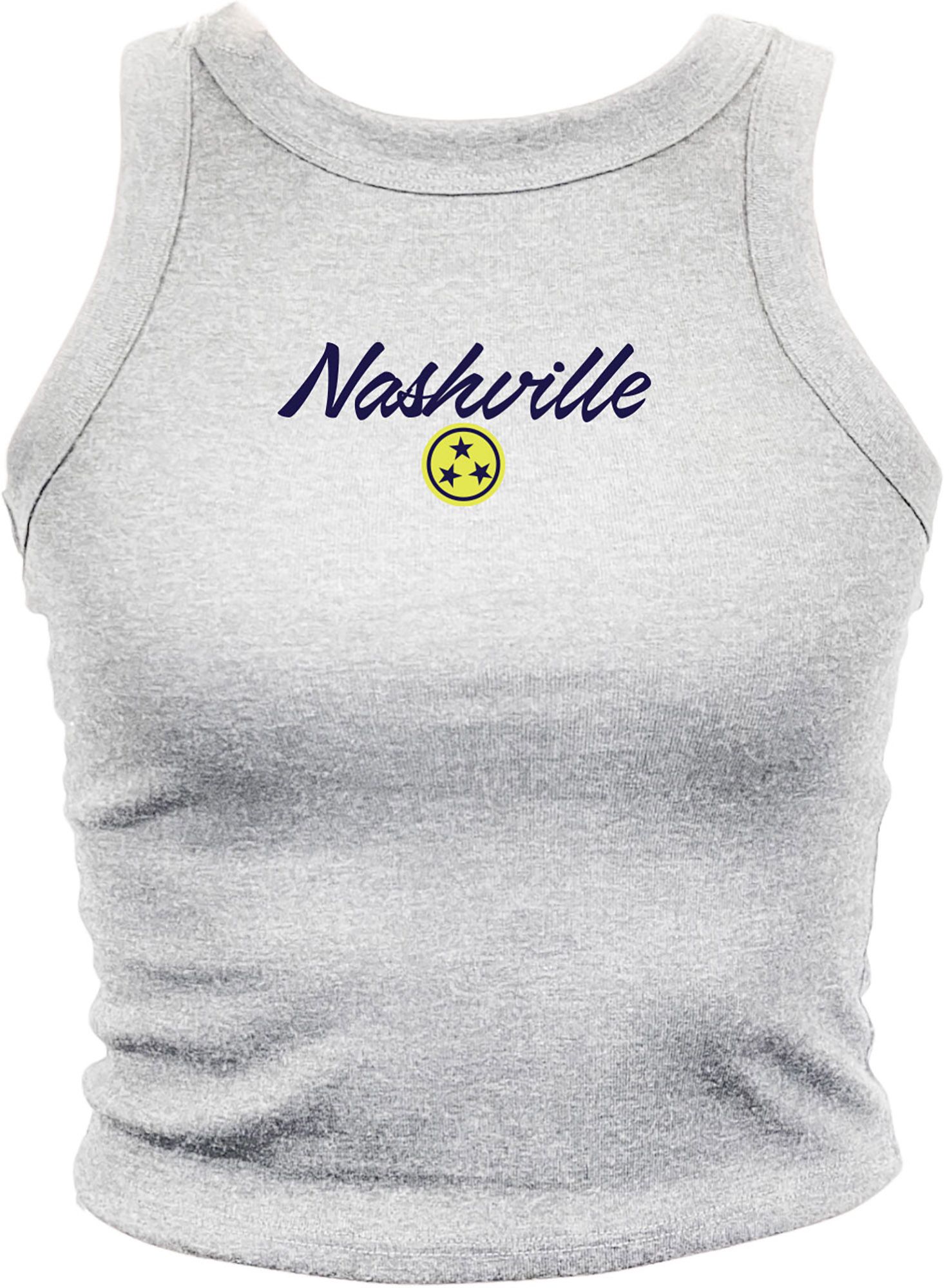 Where I'm From Women's Nashville White Tristar Tank Top