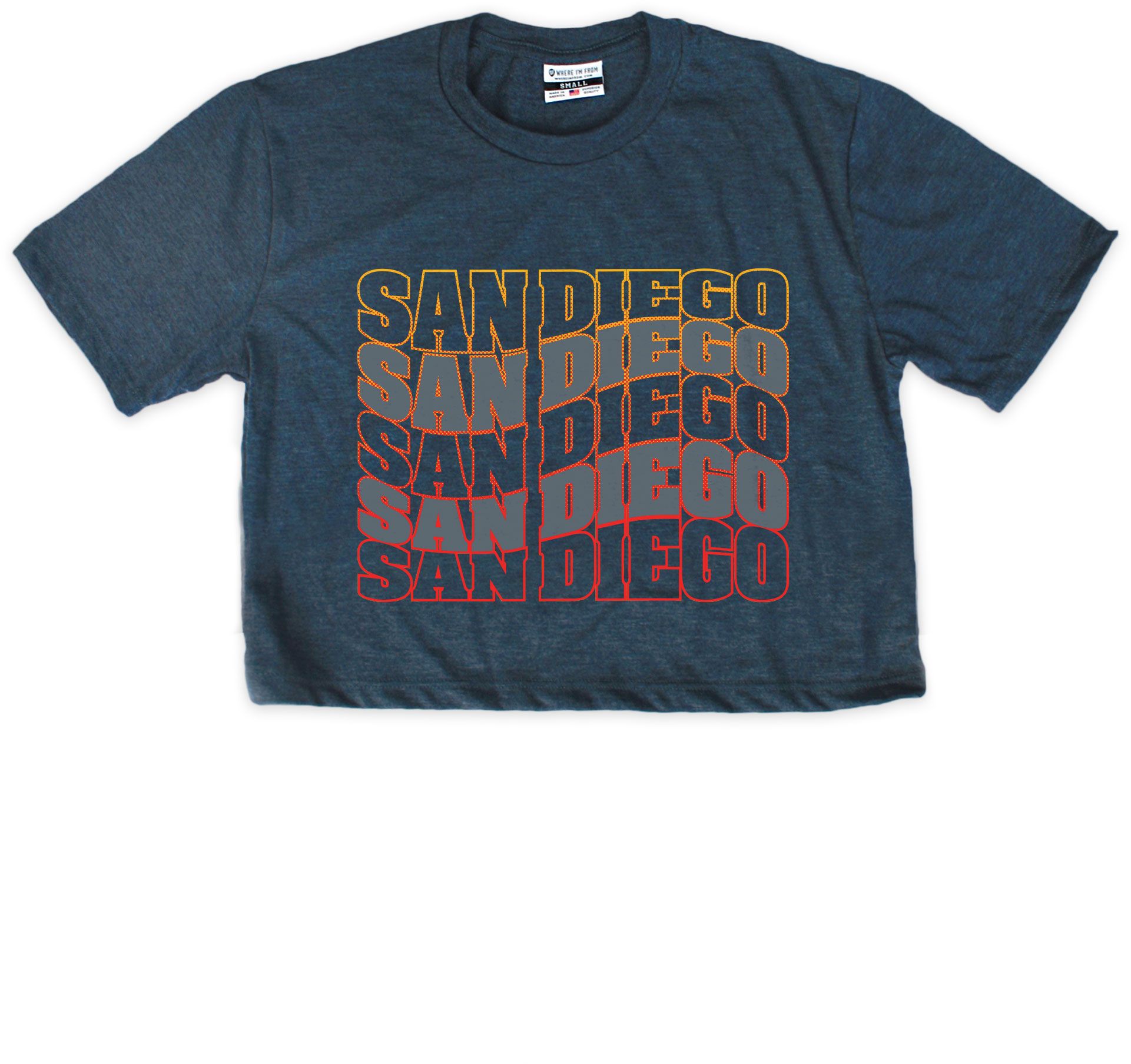 Where I'm From Women's San Diego Navy Repeat T-Shirt