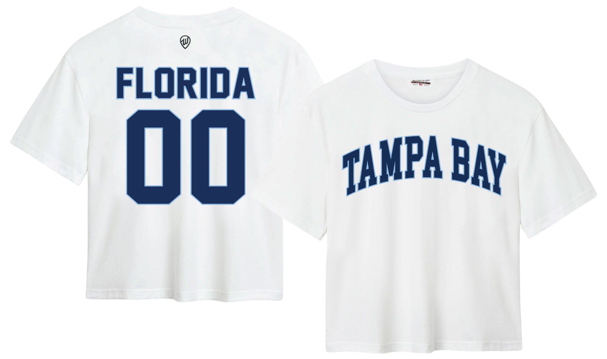 Where I'm From Women's Tampa Bay White 2Sided Easy T-Shirt