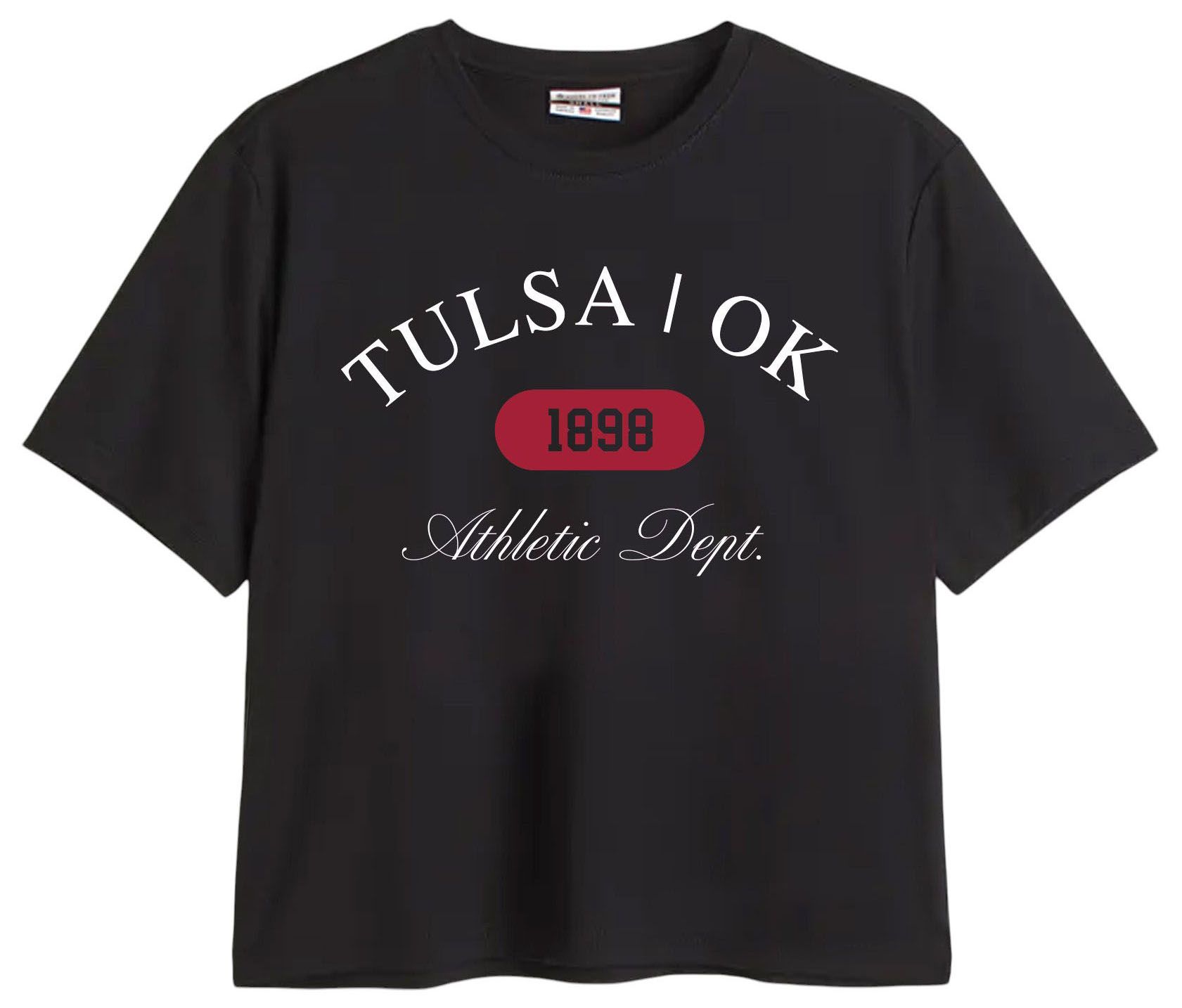Where I'm From Women's Tulsa Black Easy T-Shirt