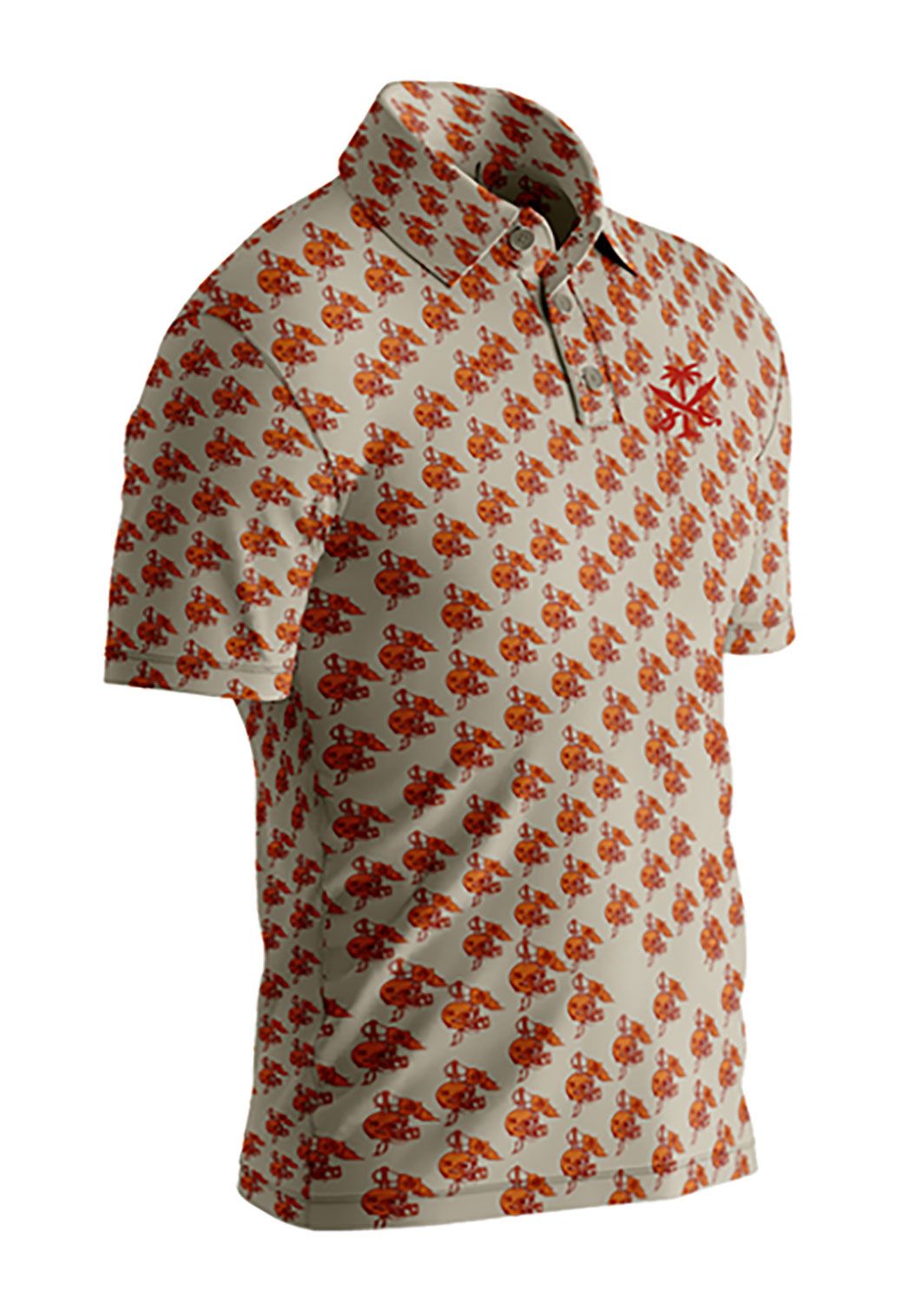 For the Bay Clothing Co. Men's Tampa Tan Pirate Polo
