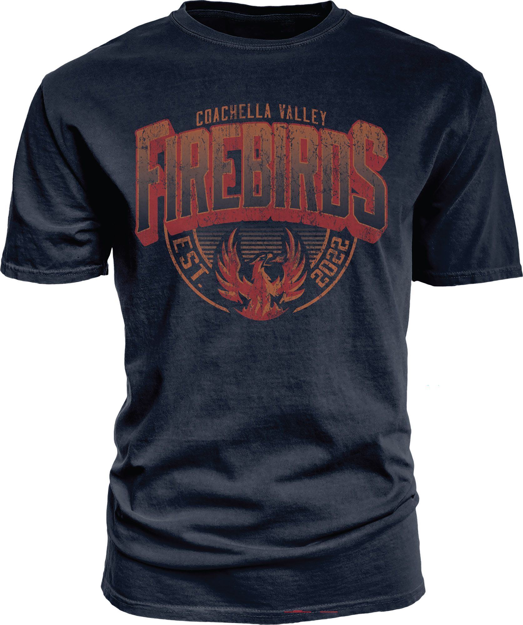 Blue 84 Adult Coachella Valley Firebirds Navy Graphic Logo T-Shirt